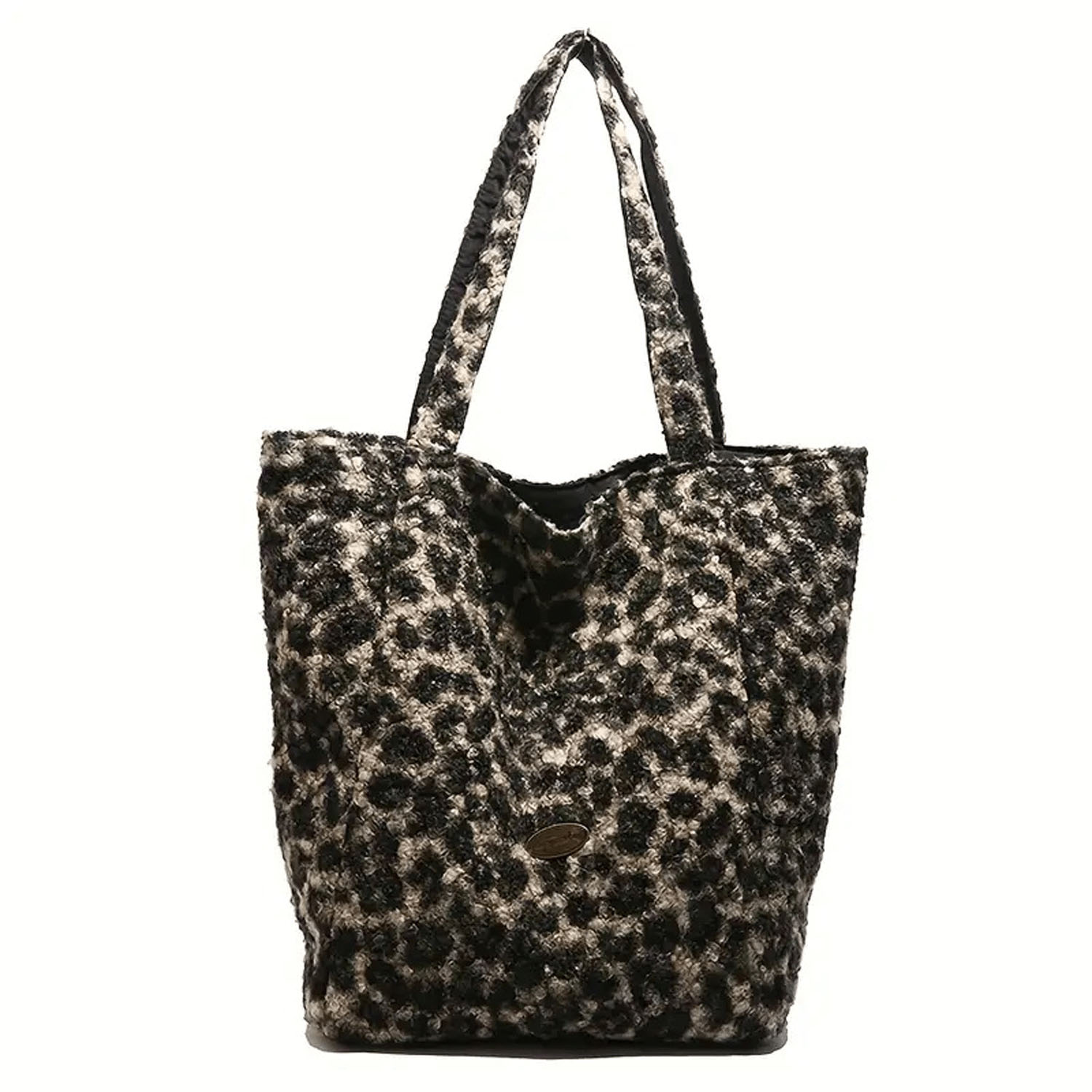 柄物ボアトートバッグ - 画像5