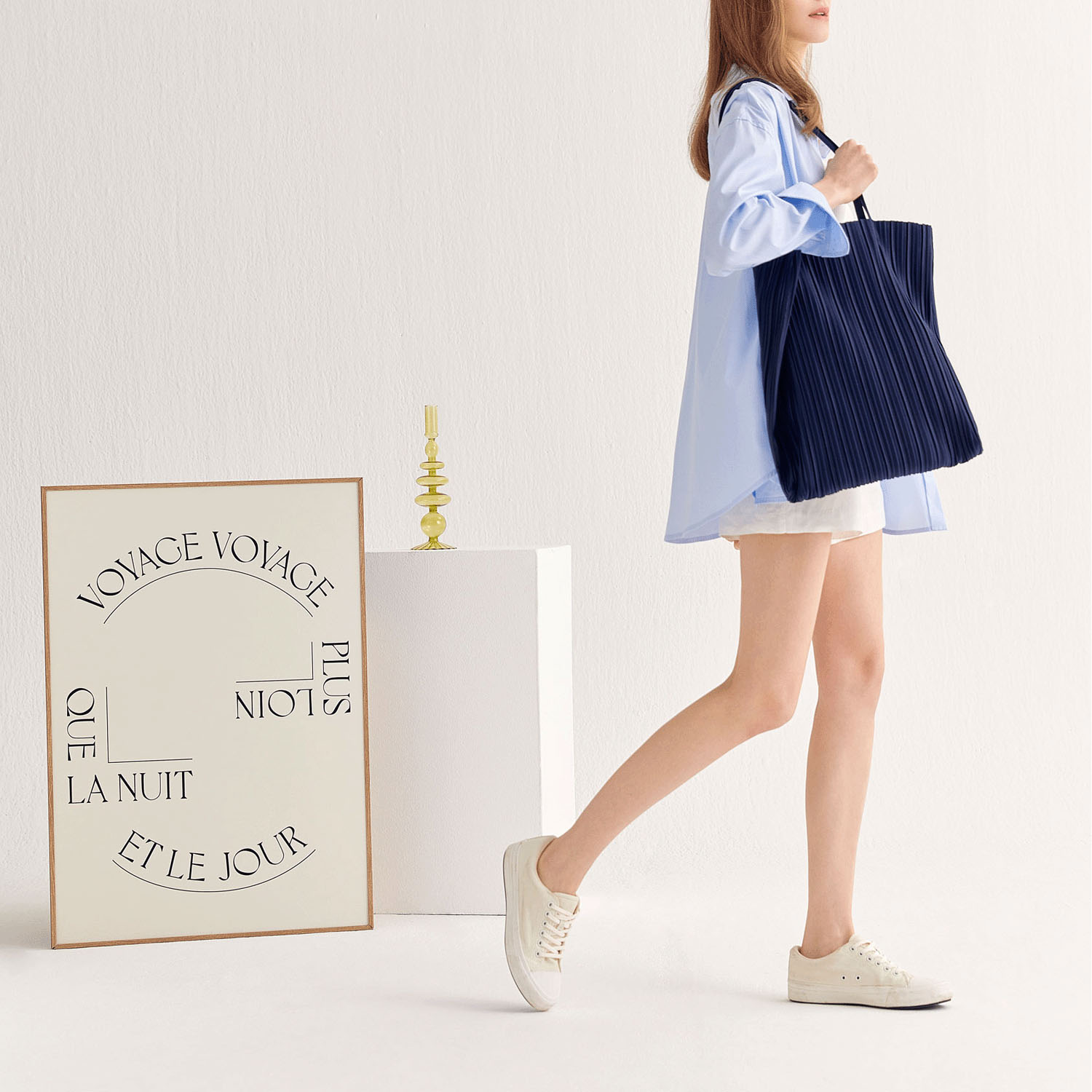 BLUEORB プリーツトートバッグ（ポーチ付き） - 画像43