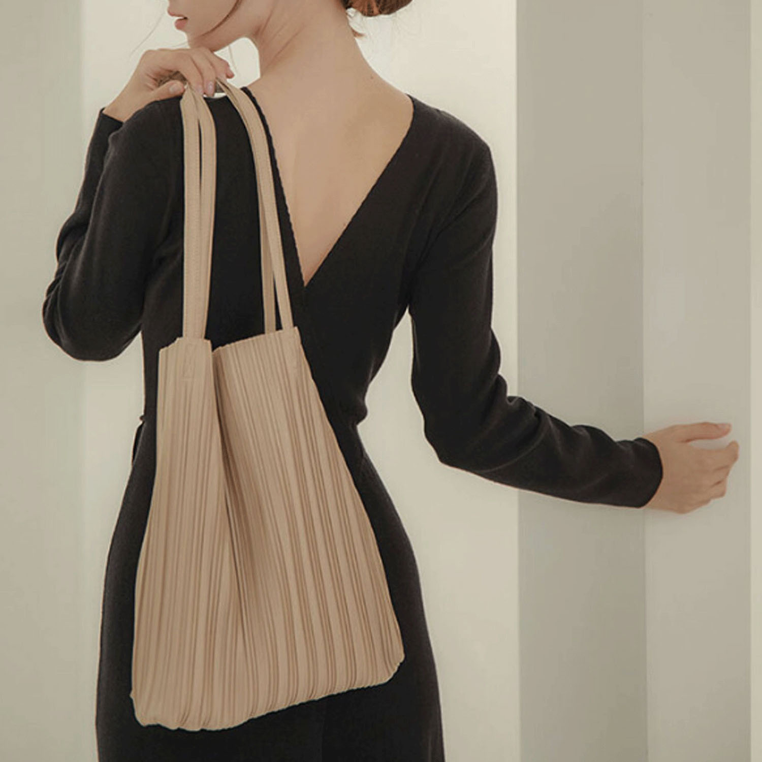 BLUEORB プリーツトートバッグ（ポーチ付き） - 画像46