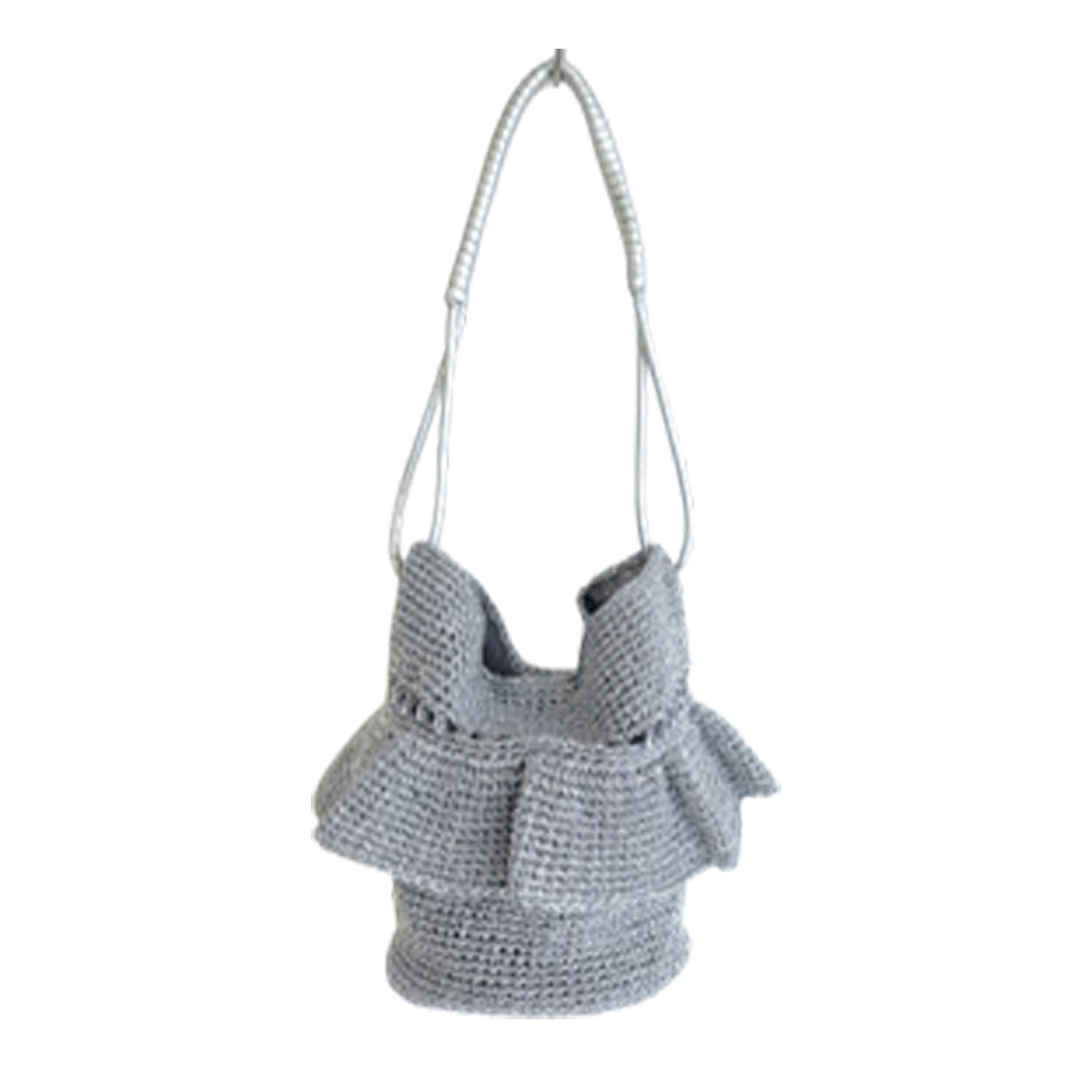 メタリックヤーンフリルワンショルダーバッグ - 画像5