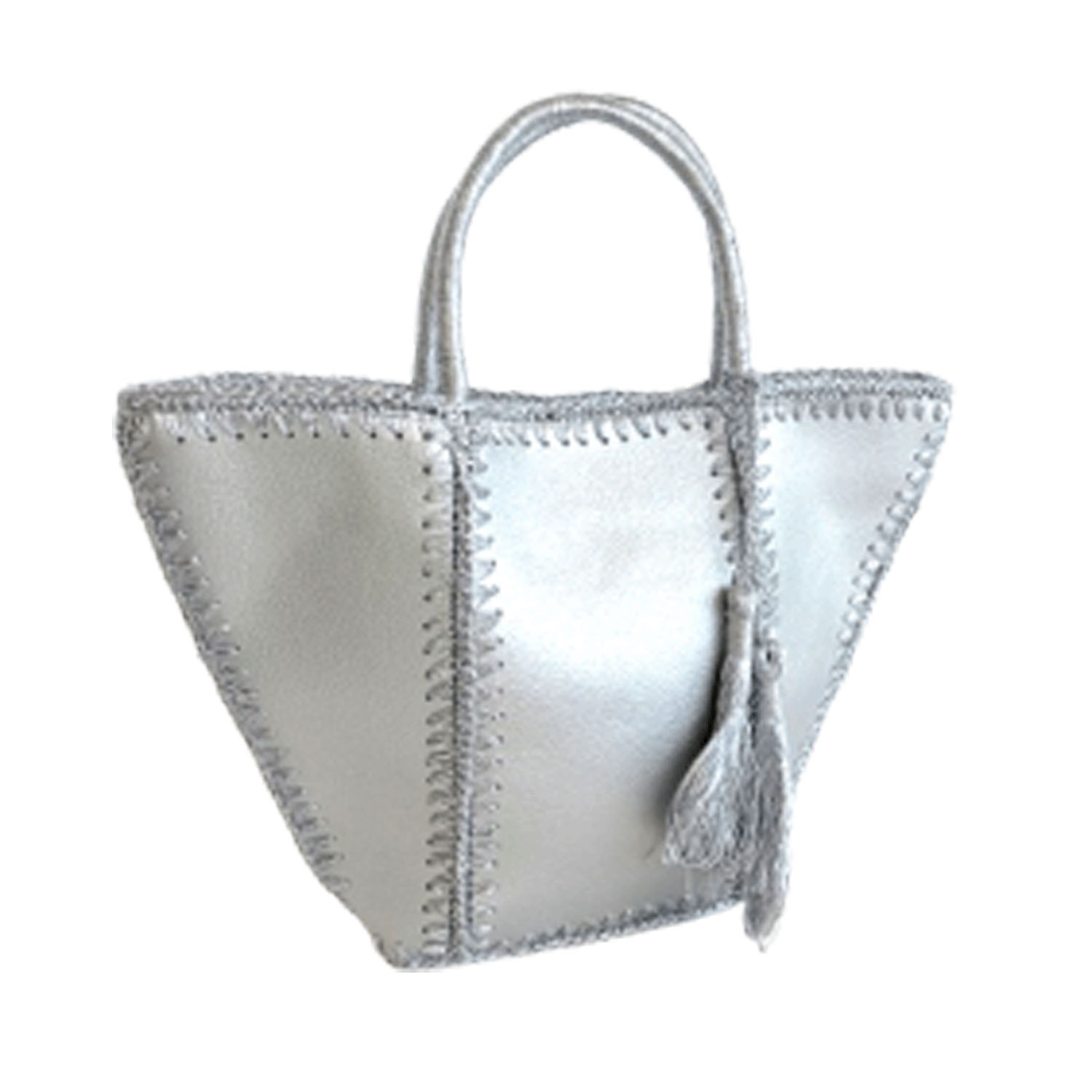 メタリック船型トートバッグ - 画像3