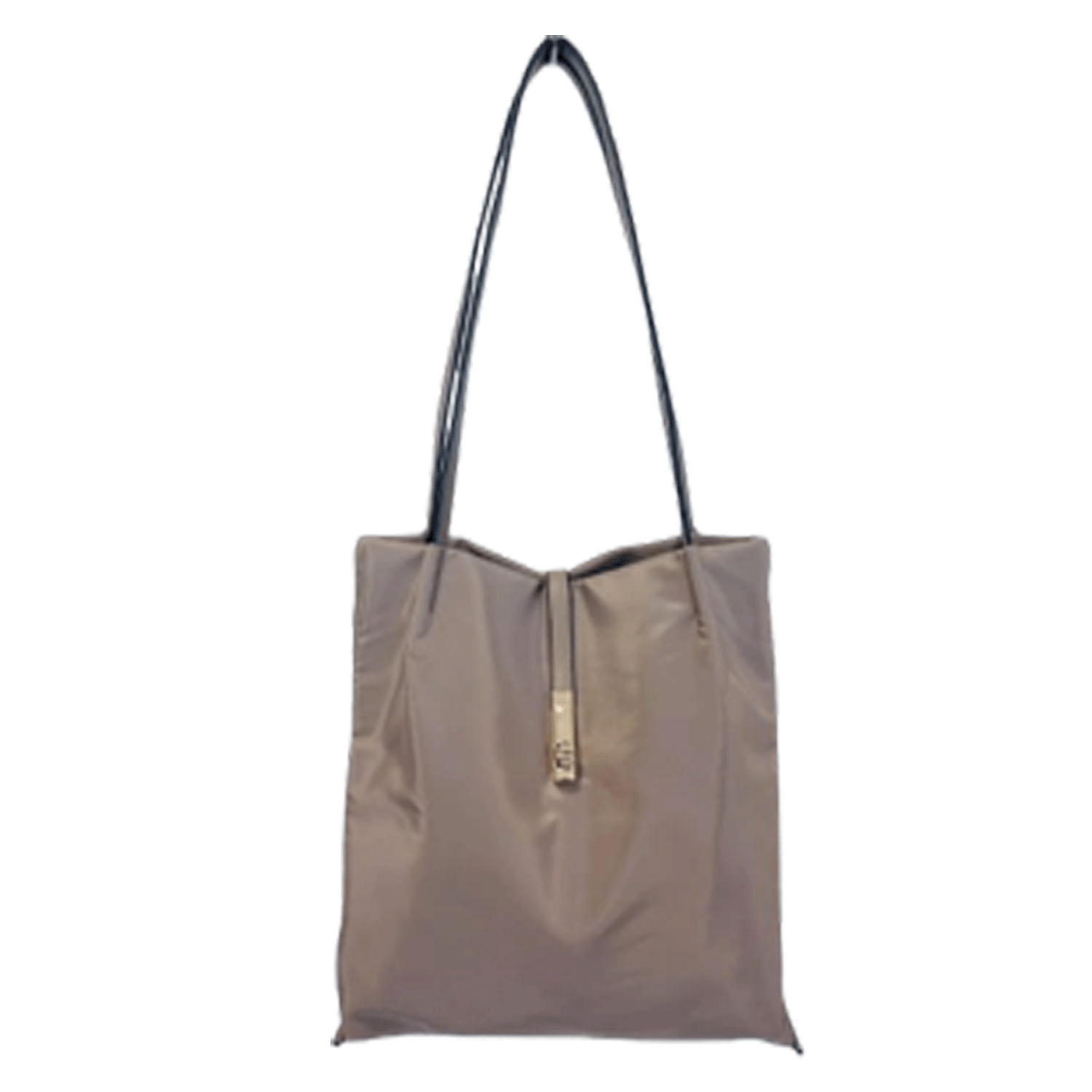 ひねり金具付き縦型トートバッグ