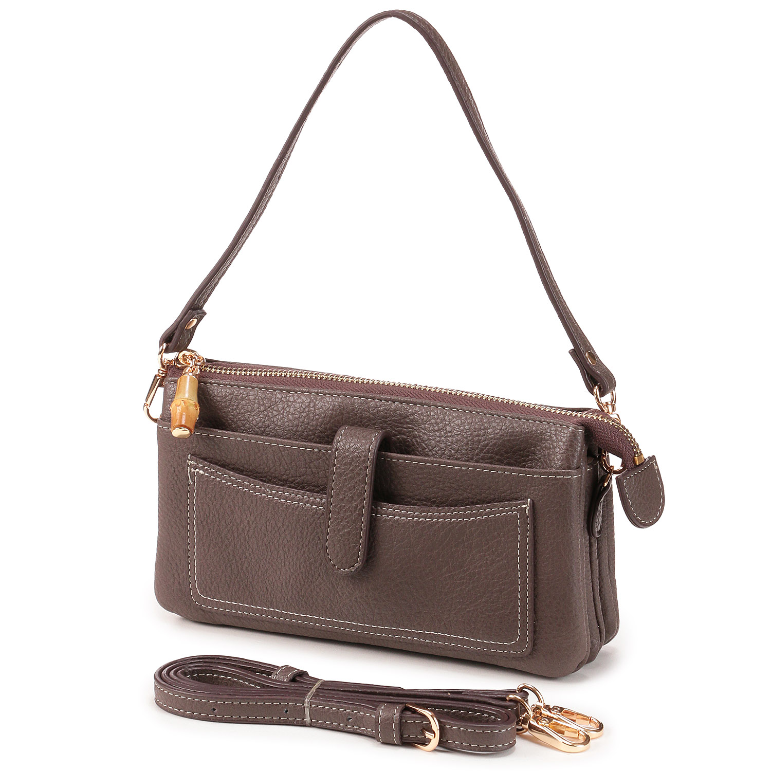 バンブー付きお財布ポシェット