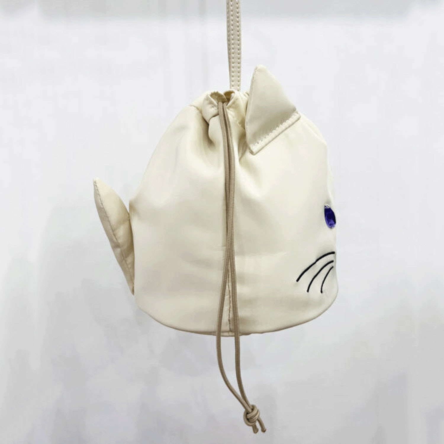 キャットフェイス巾着ショルダーバッグ - 画像12