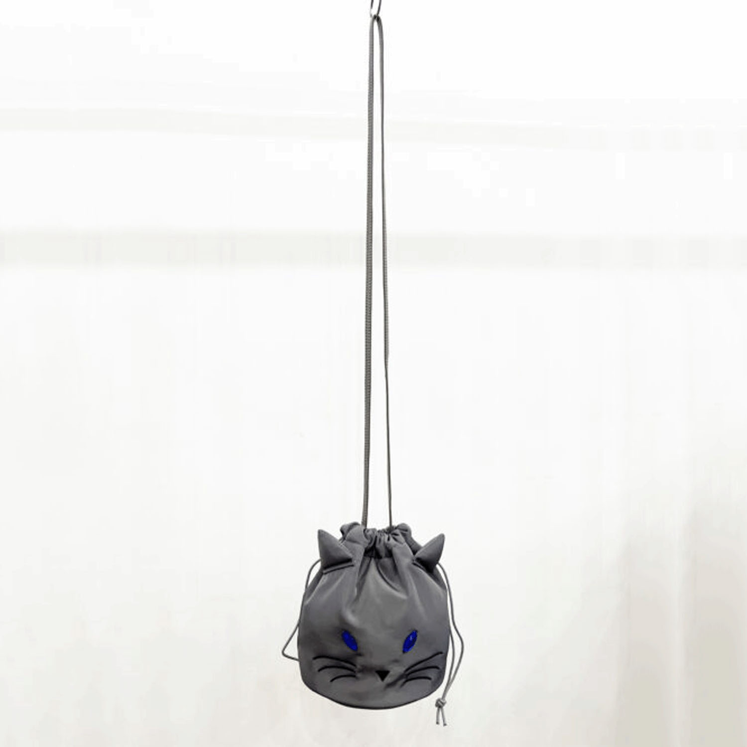 キャットフェイス巾着ショルダーバッグ - 画像4