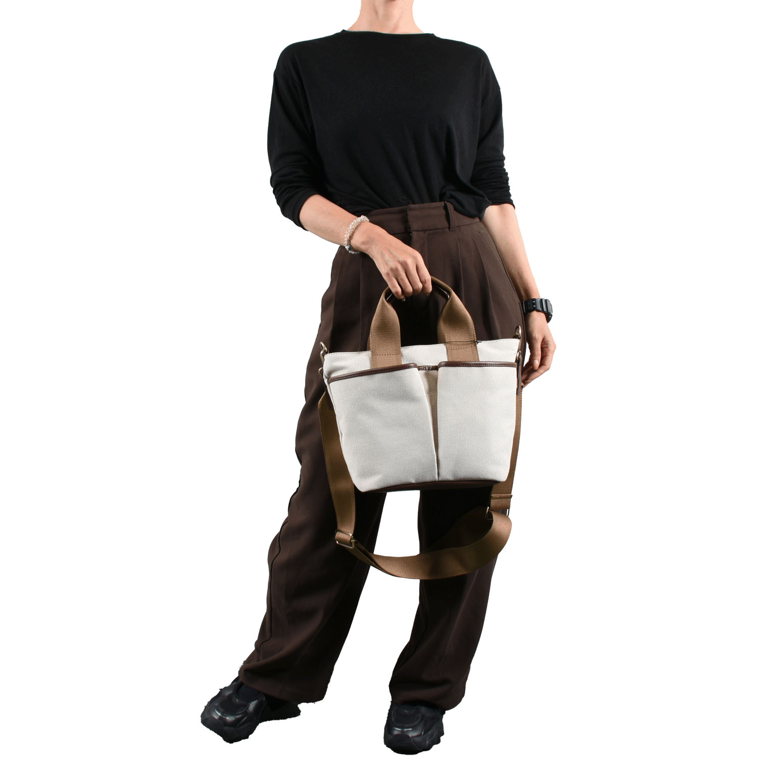 MACARONIC STYLE エルガリーテープハンドルトートバッグM