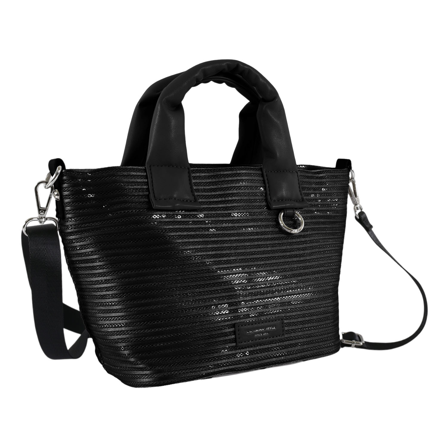 MACARONIC STYLE ボーダースパンコール2WAYバッグ - 画像2