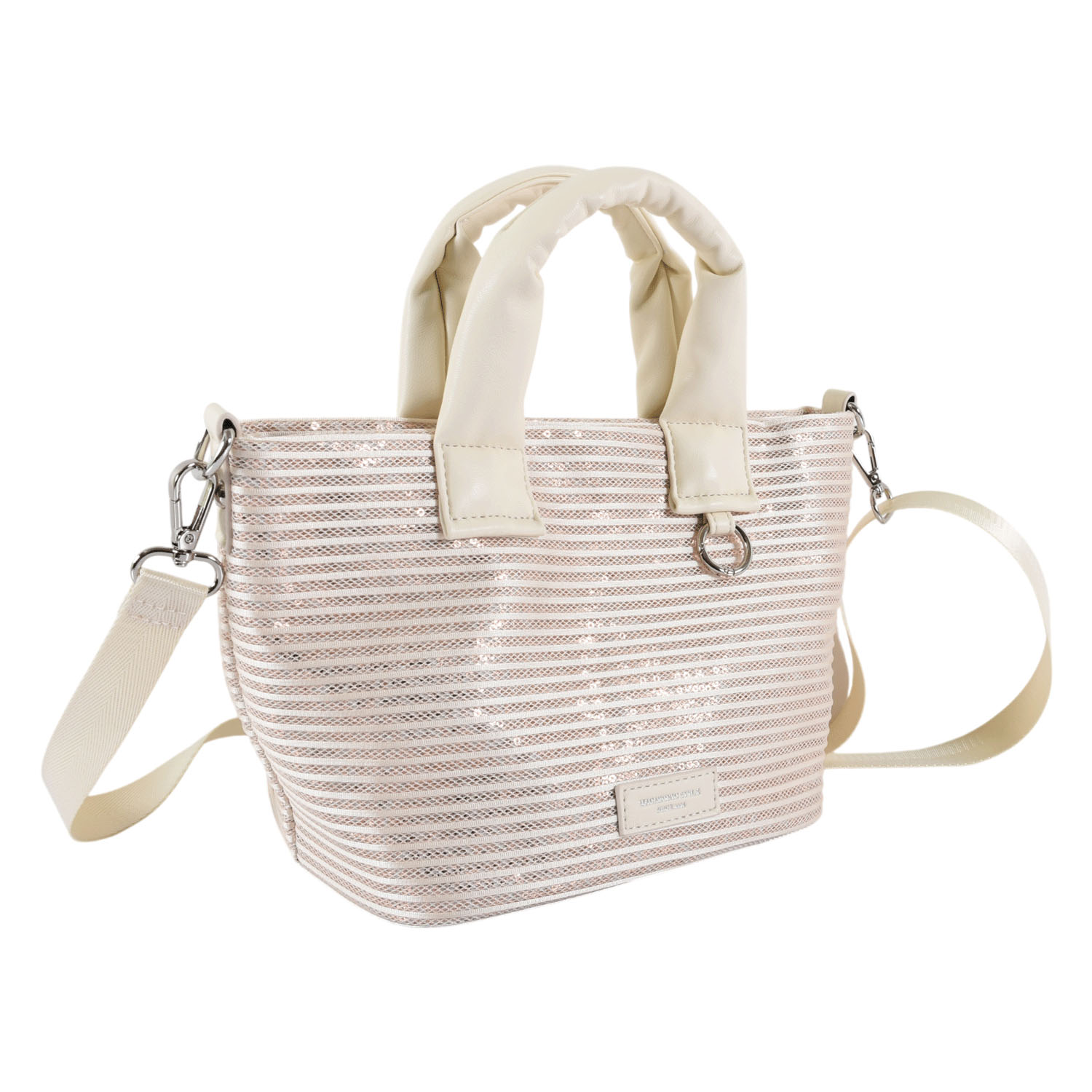 【90－00 在庫ある分で終了】MACARONIC STYLE ボーダースパンコール2WAYバッグ - 画像5