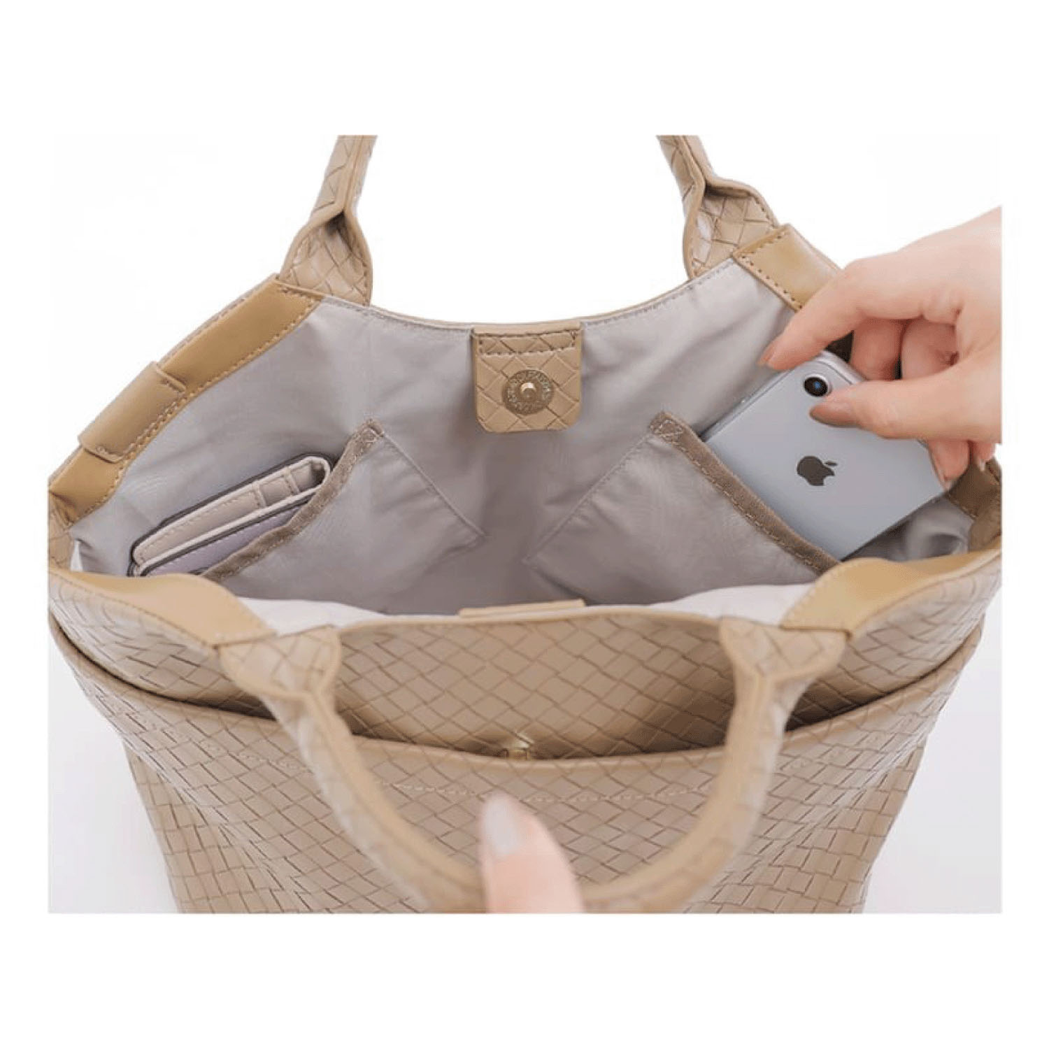 Lagato Largo エンボスイントレチャート2WAYバッグ - 画像5