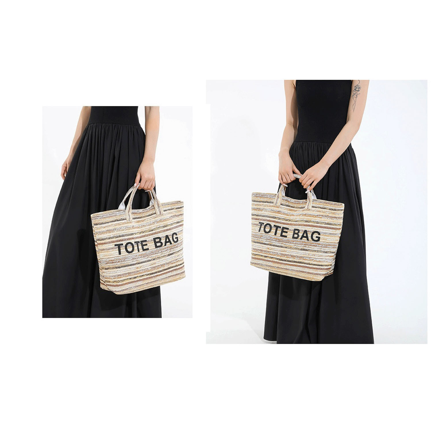 ボーダーライントートバッグ - 画像2