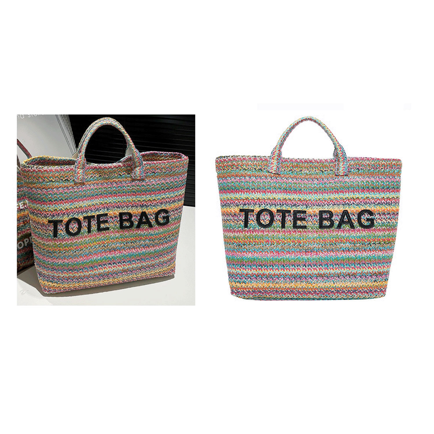 ボーダーライントートバッグ - 画像5