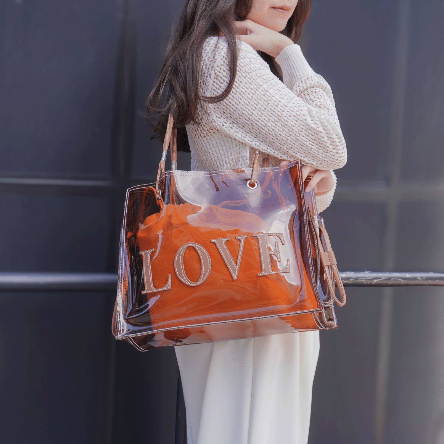 PVCクリアトートバッグ