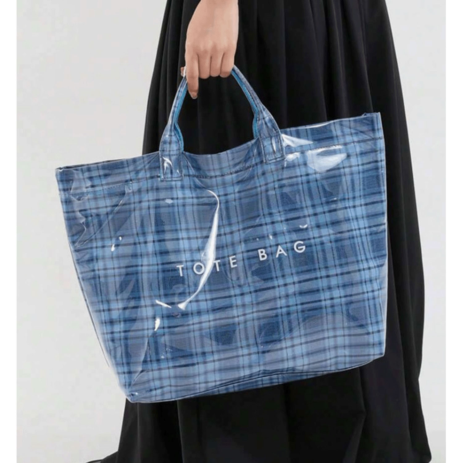 PVCチェックトートバッグ - 画像8