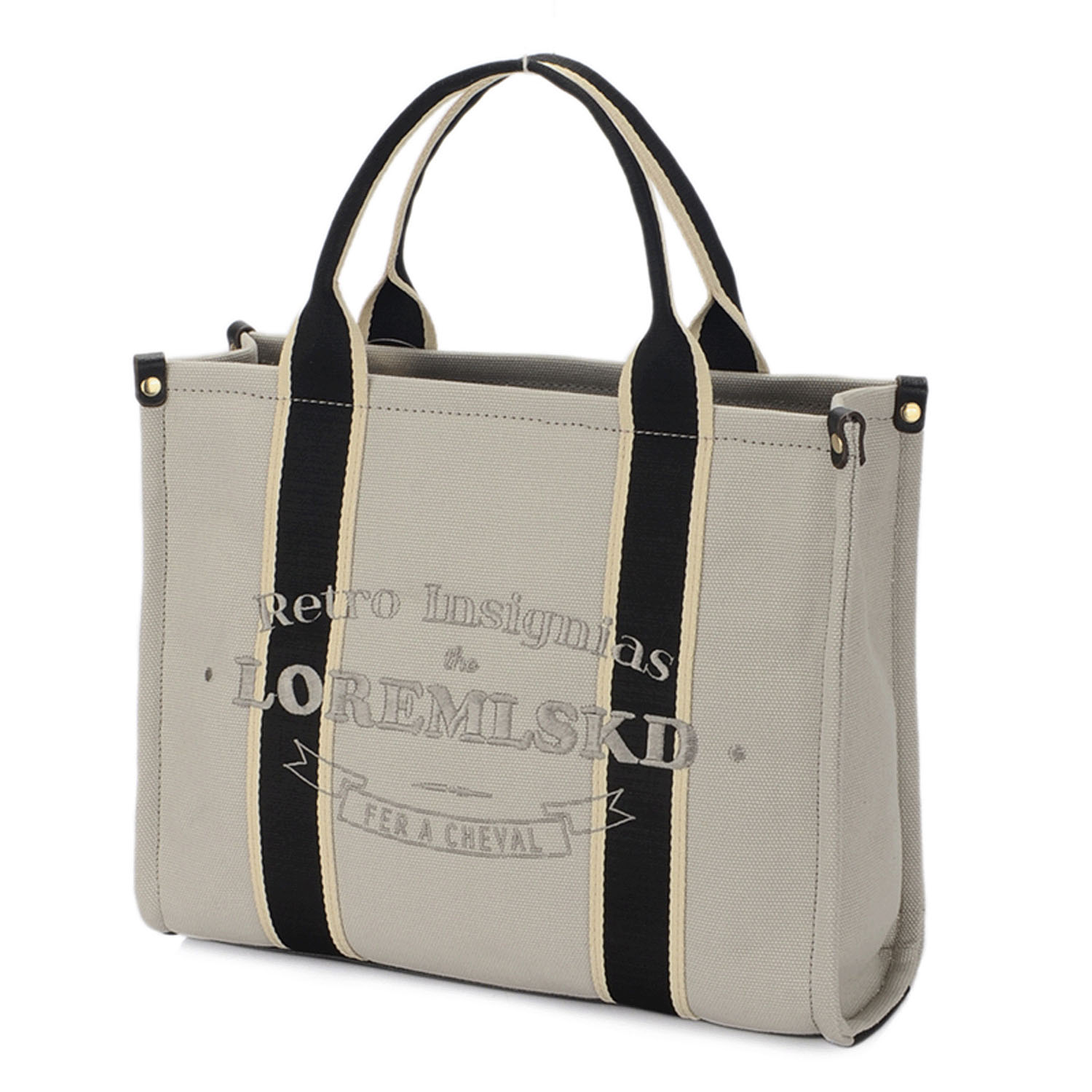 英字ロゴ刺繍スクエア型バッグ - 画像2