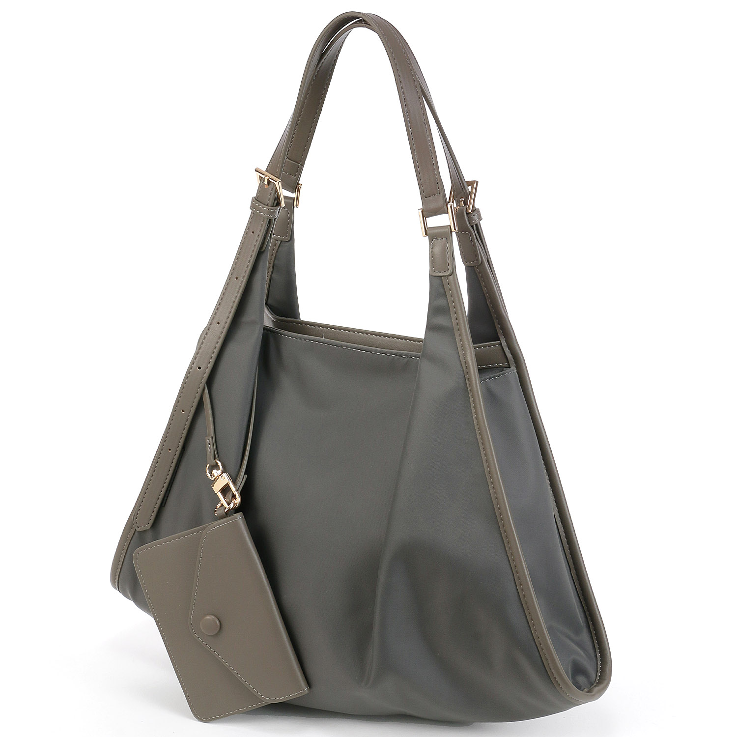 cachecache ベルトハンドルナイロントートバッグ