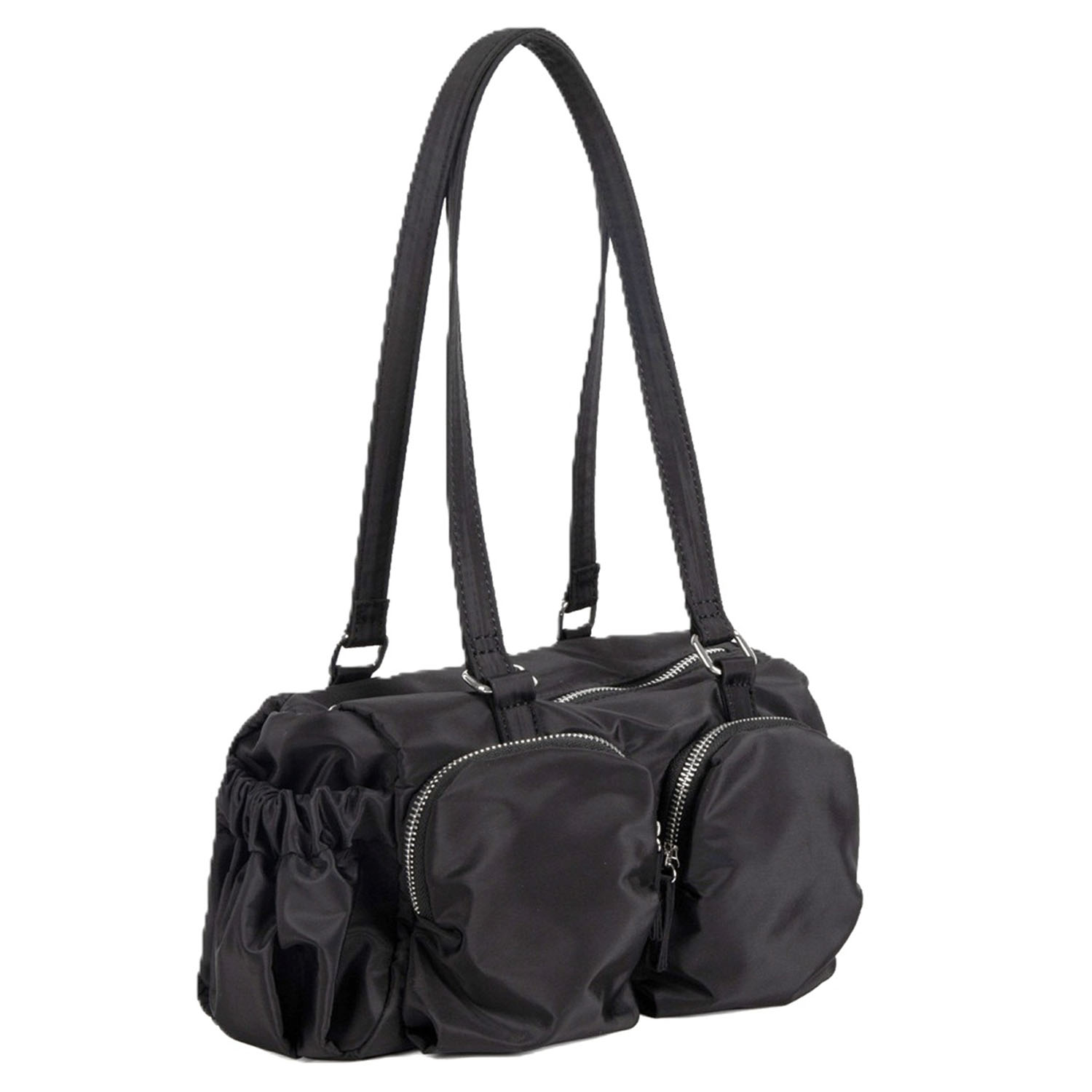 adia 2ポケットデザインナイロン横長バッグ - 画像6