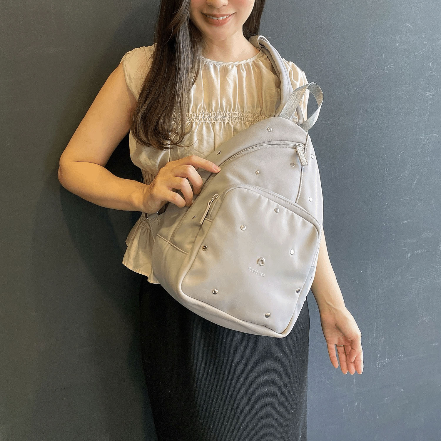 LEBELIERドットスタッズ2WAYリュックサック - 画像1