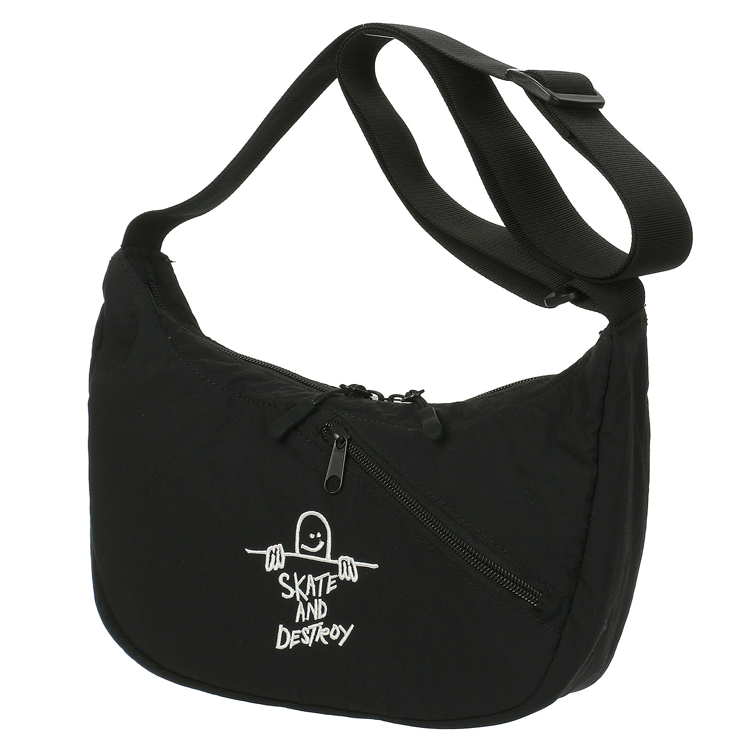 THRASHER シワナイロン三日月型ショルダーバッグ