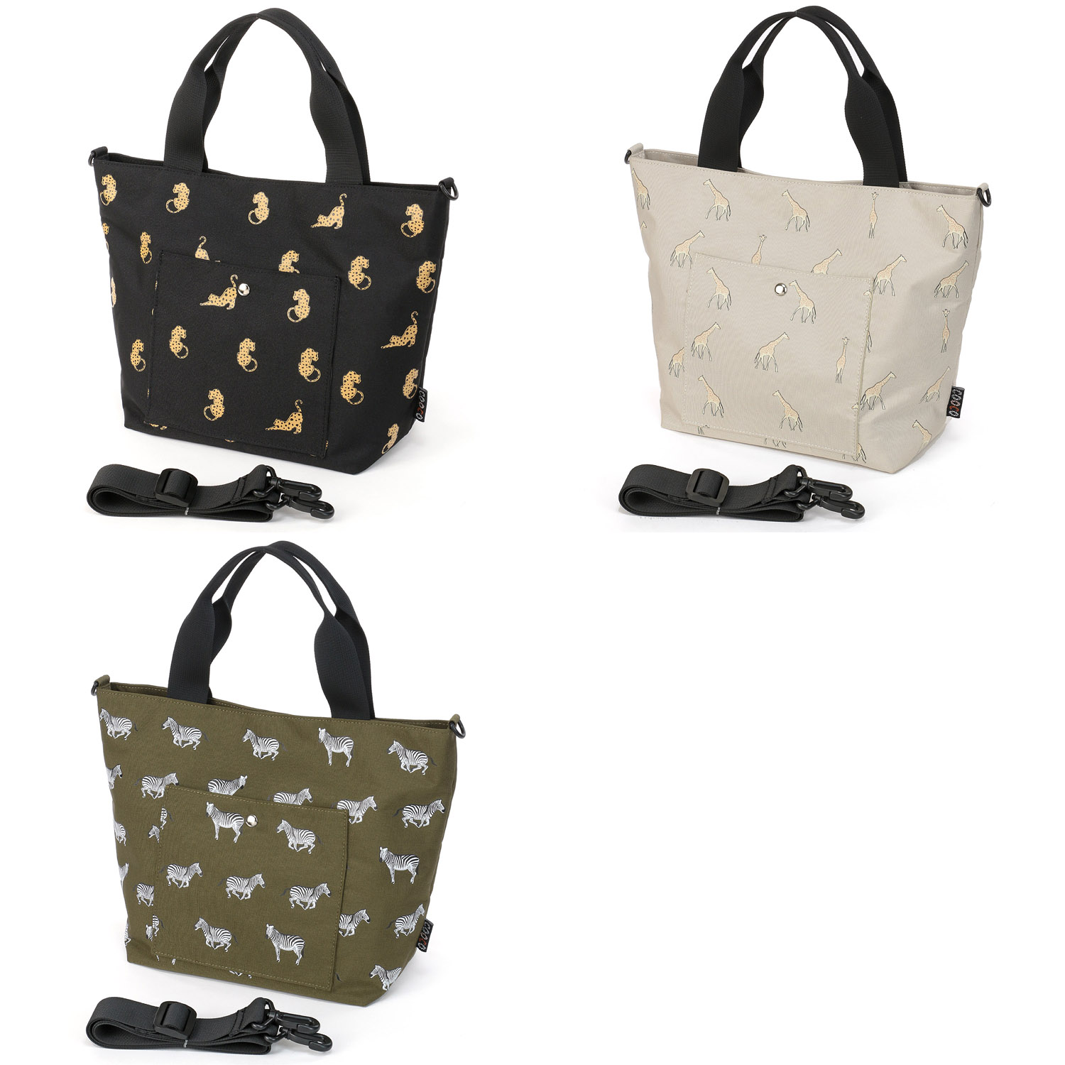 COOCO サバンナアニマル柄2WAYトートバッグ