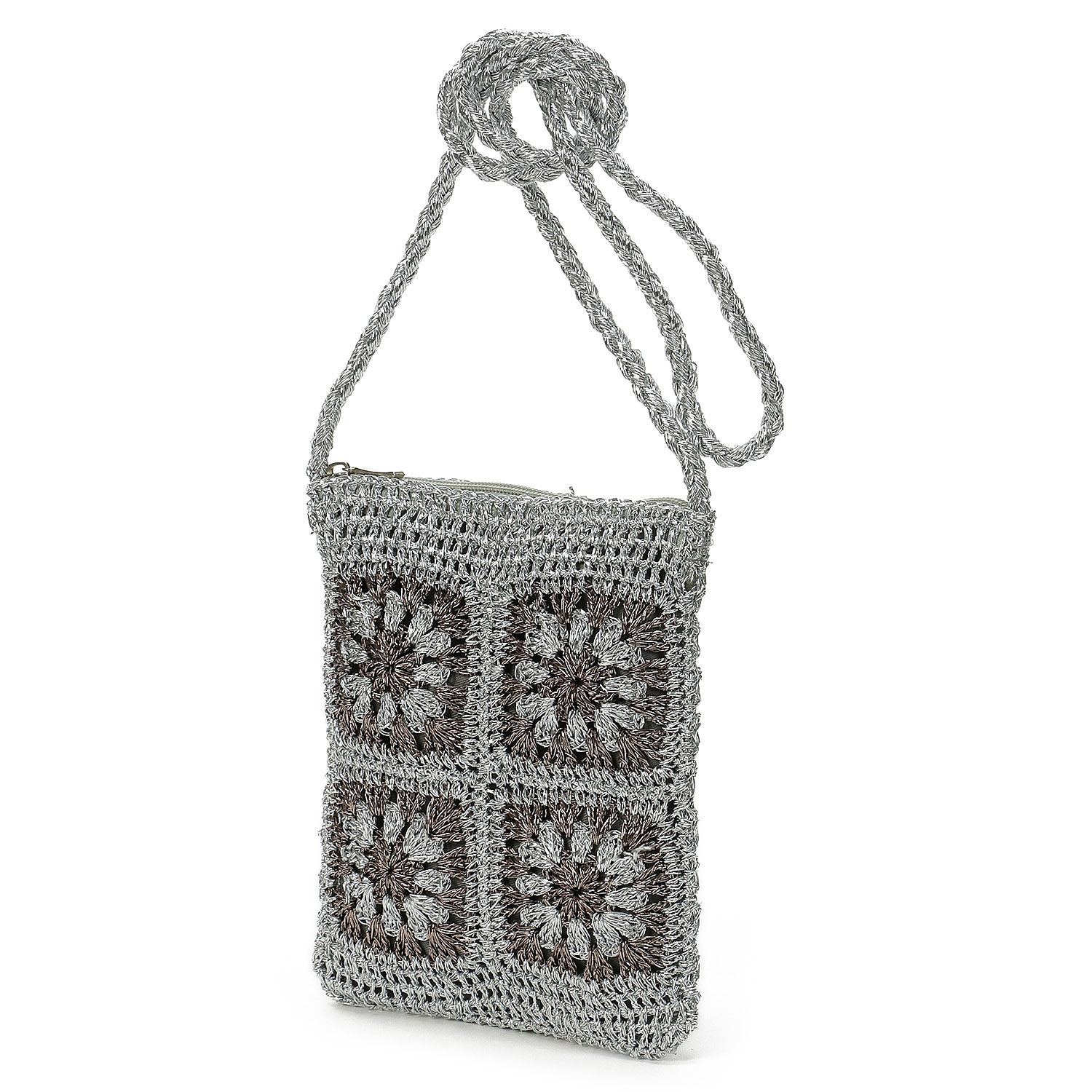 COOCO ラメクロシェ編みミニショルダーバッグ - 画像2