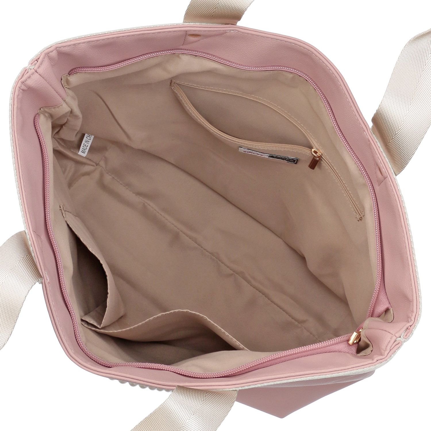 COOCO SMILEYテープハンドル×ビーズ刺繍トートバッグ - 画像6