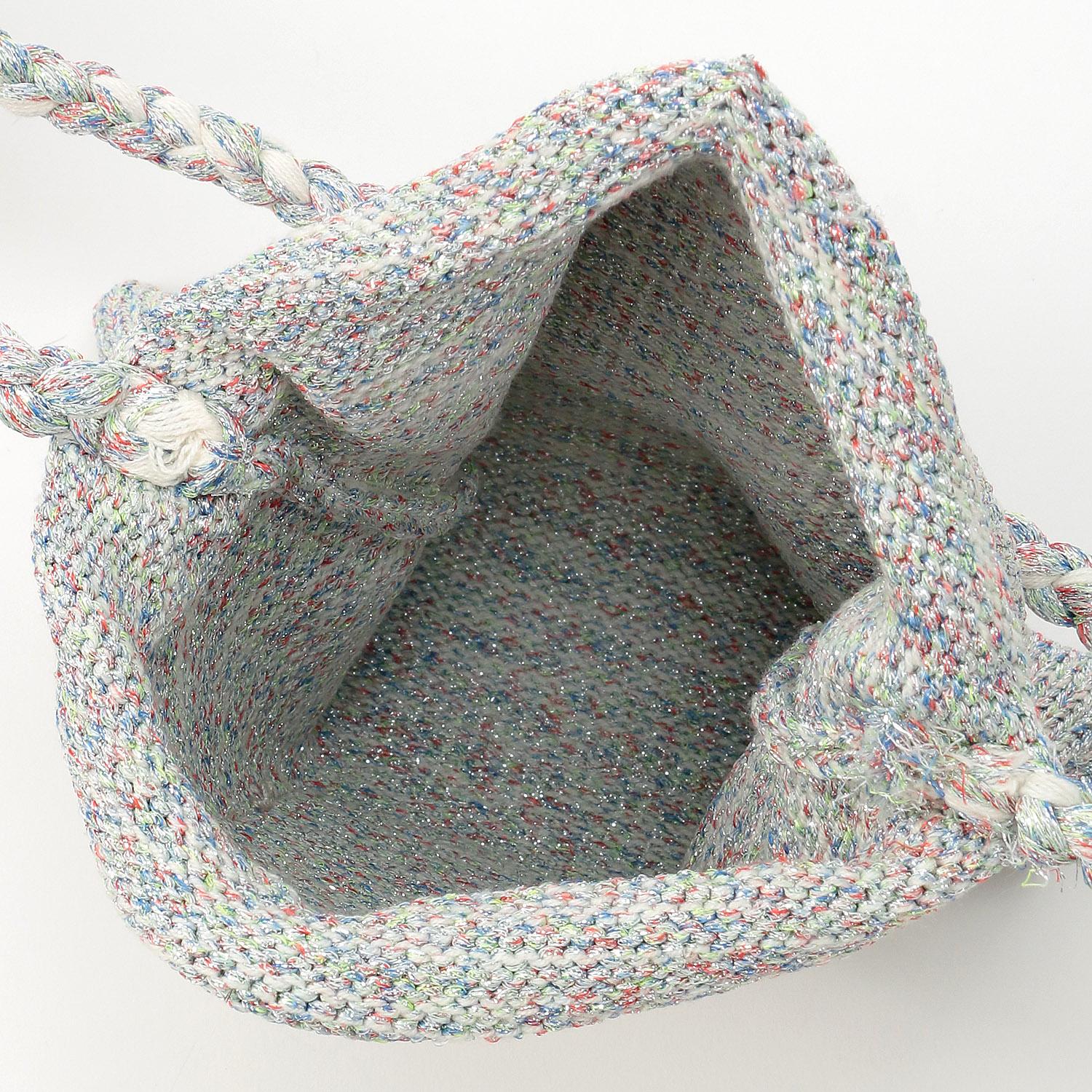 Nananoel MIXラメ入りニットミニショルダーバッグ - 画像4