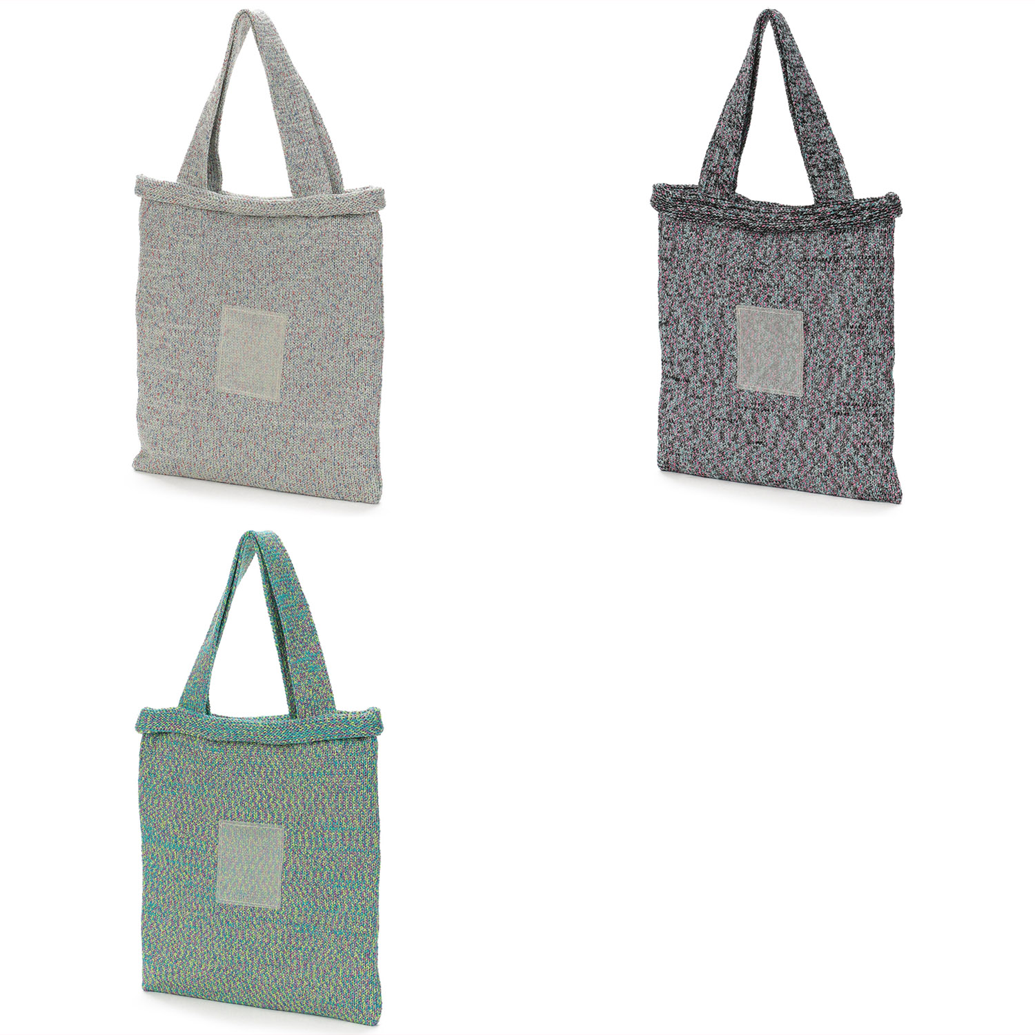 Nananoel MIXラメ入りニットトートバッグ - 画像1