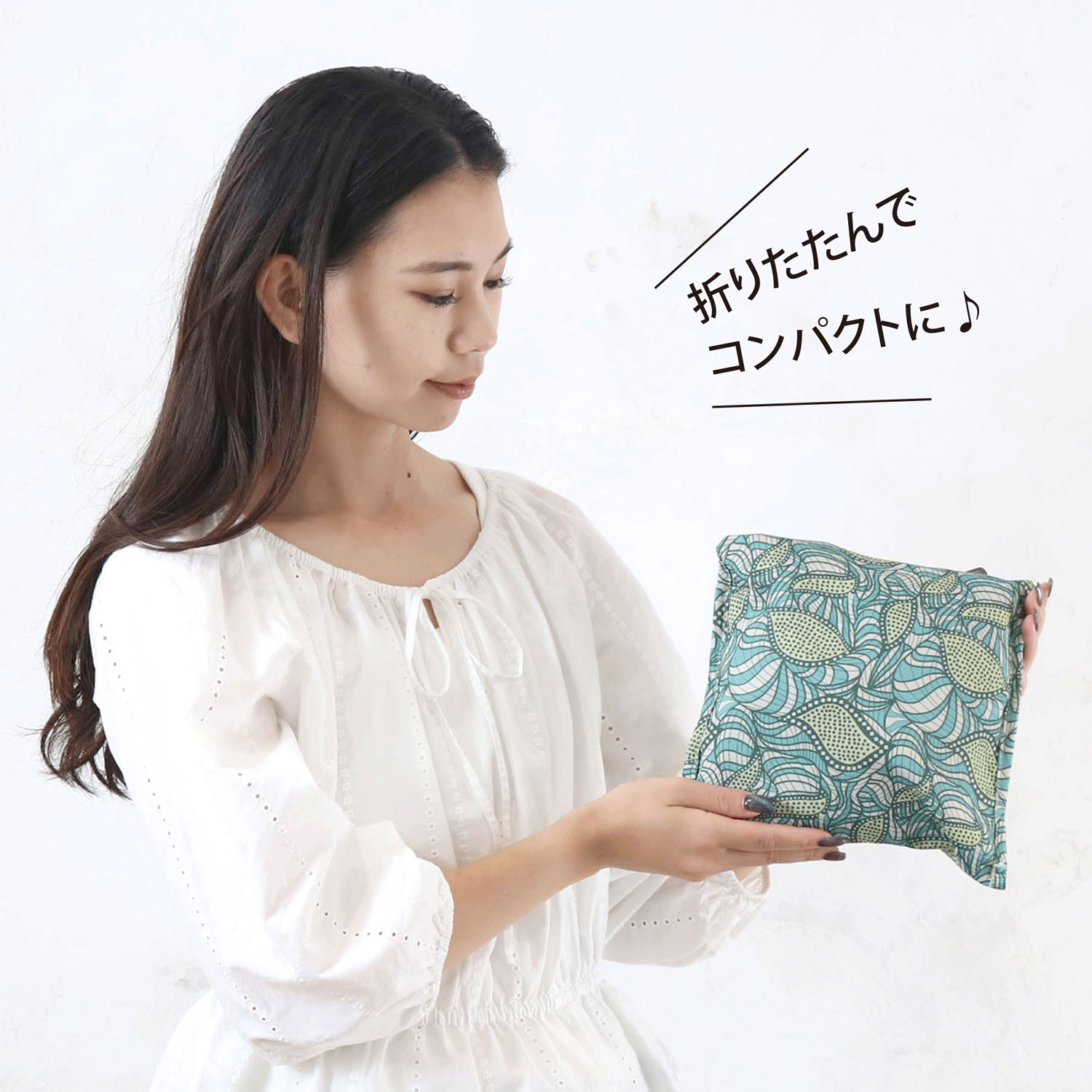 ラタプリント折り畳みボストンバッグ - 画像4