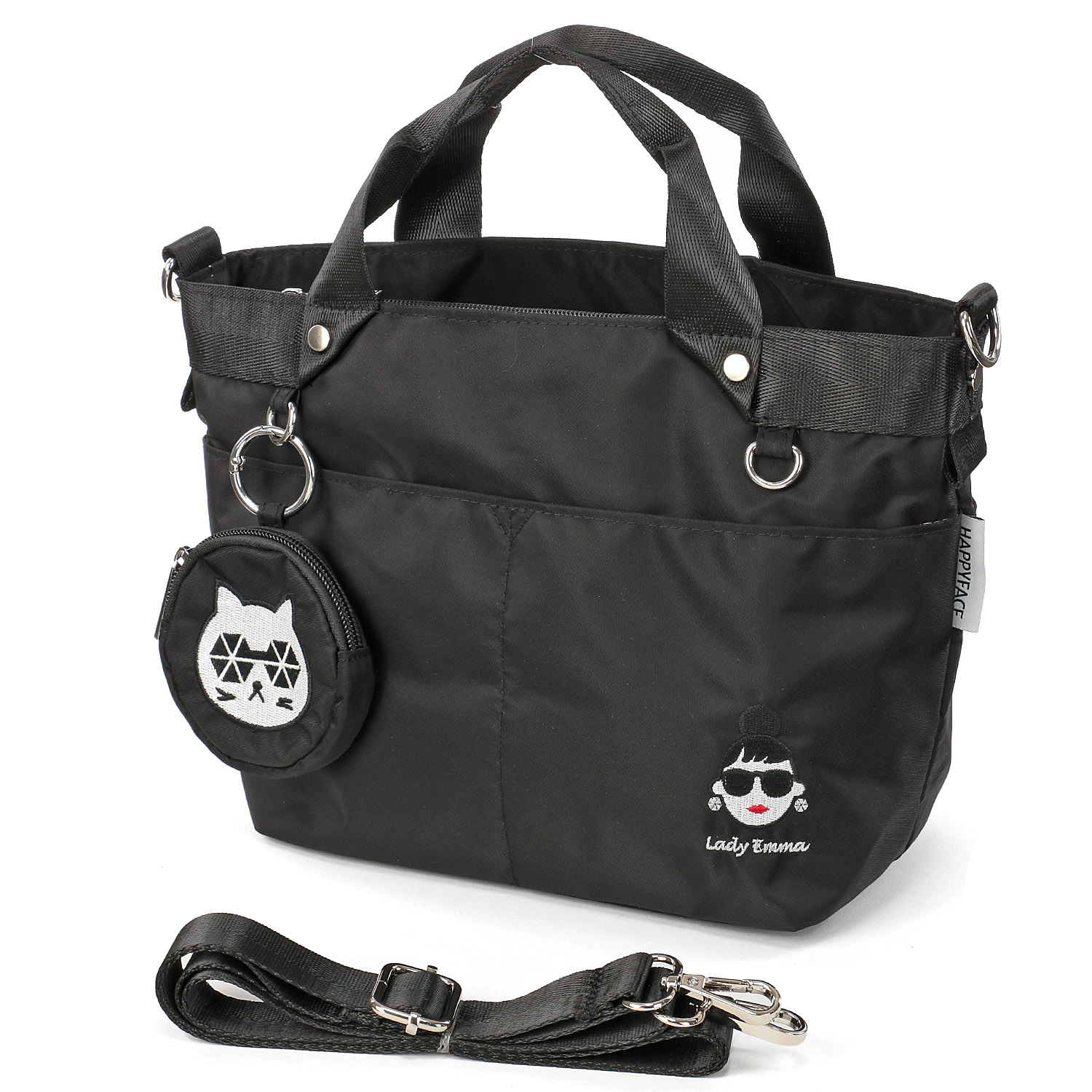 HAPPY FACE レディ・エマ ポーチ付2WAYバッグ - 画像7