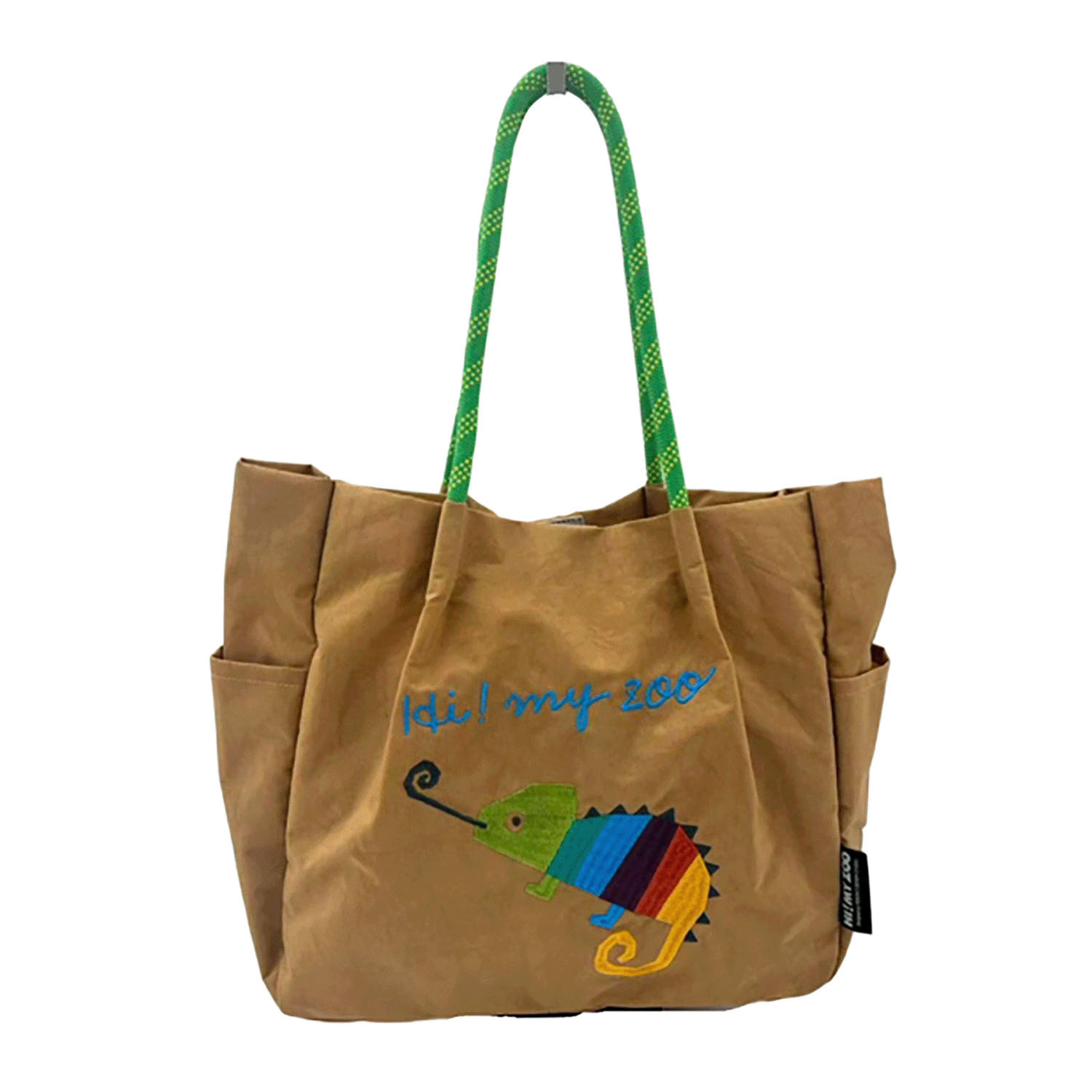 HI！MY ZOO アニマル刺繍ロープハンドルトートバッグ - 画像16