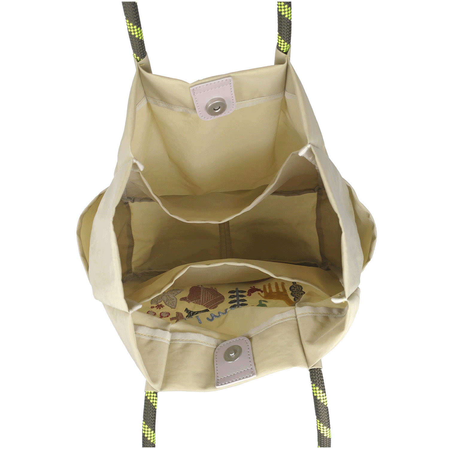 HI！MY ZOO アニマル刺繍ロープハンドルトートバッグ - 画像24