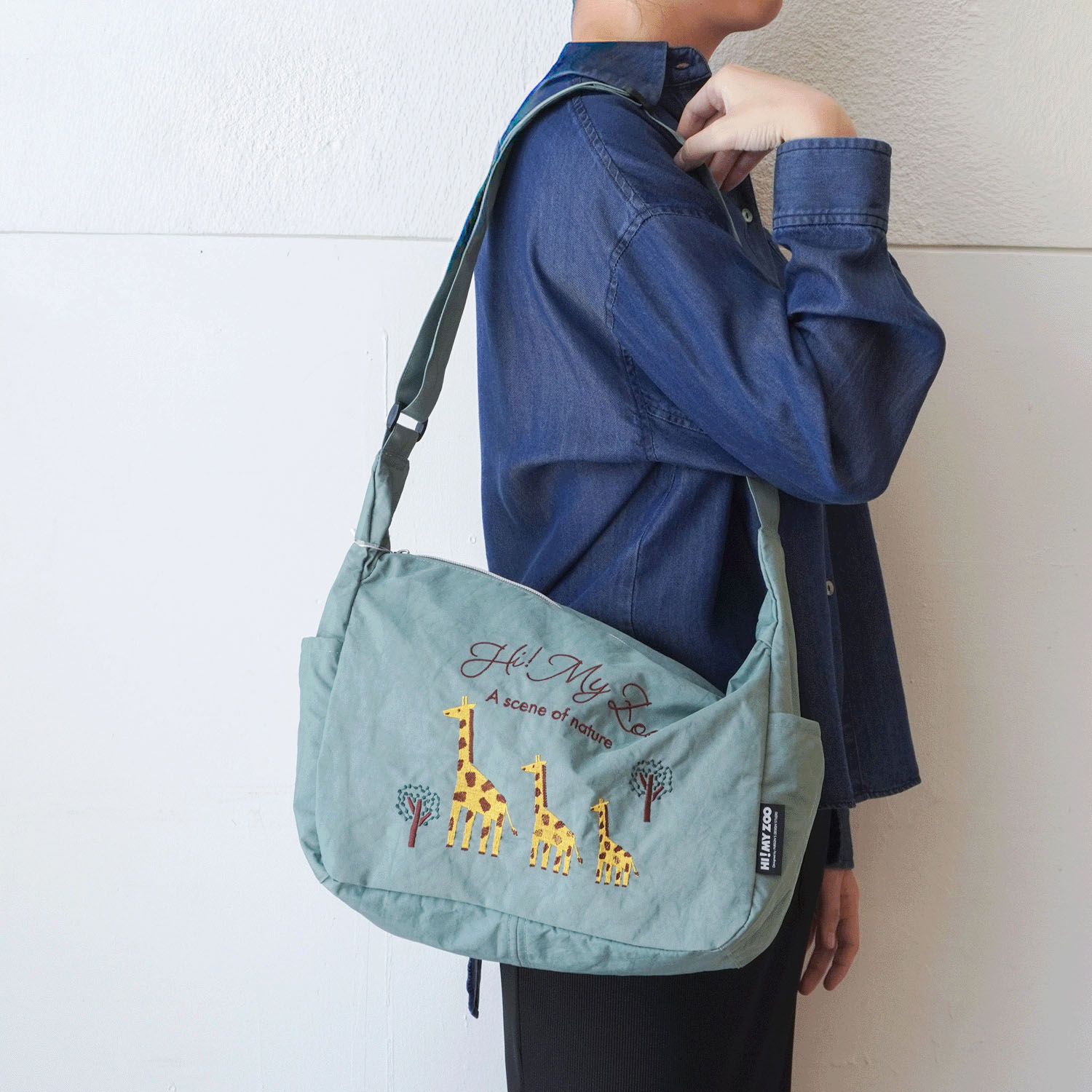 HI！MY ZOO アニマル刺繍ショルダーバッグ - 画像7