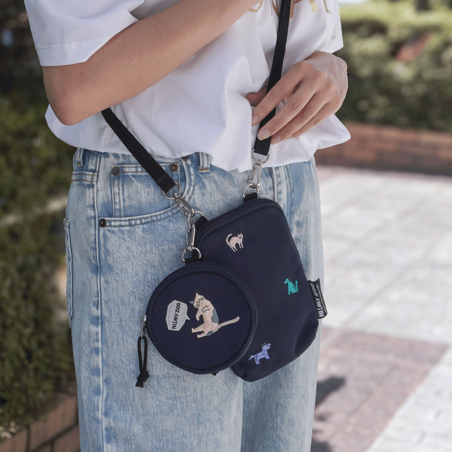 HI！MY ZOO HMZ刺繍ポーチ付ミニショルダーバッグ - 画像2