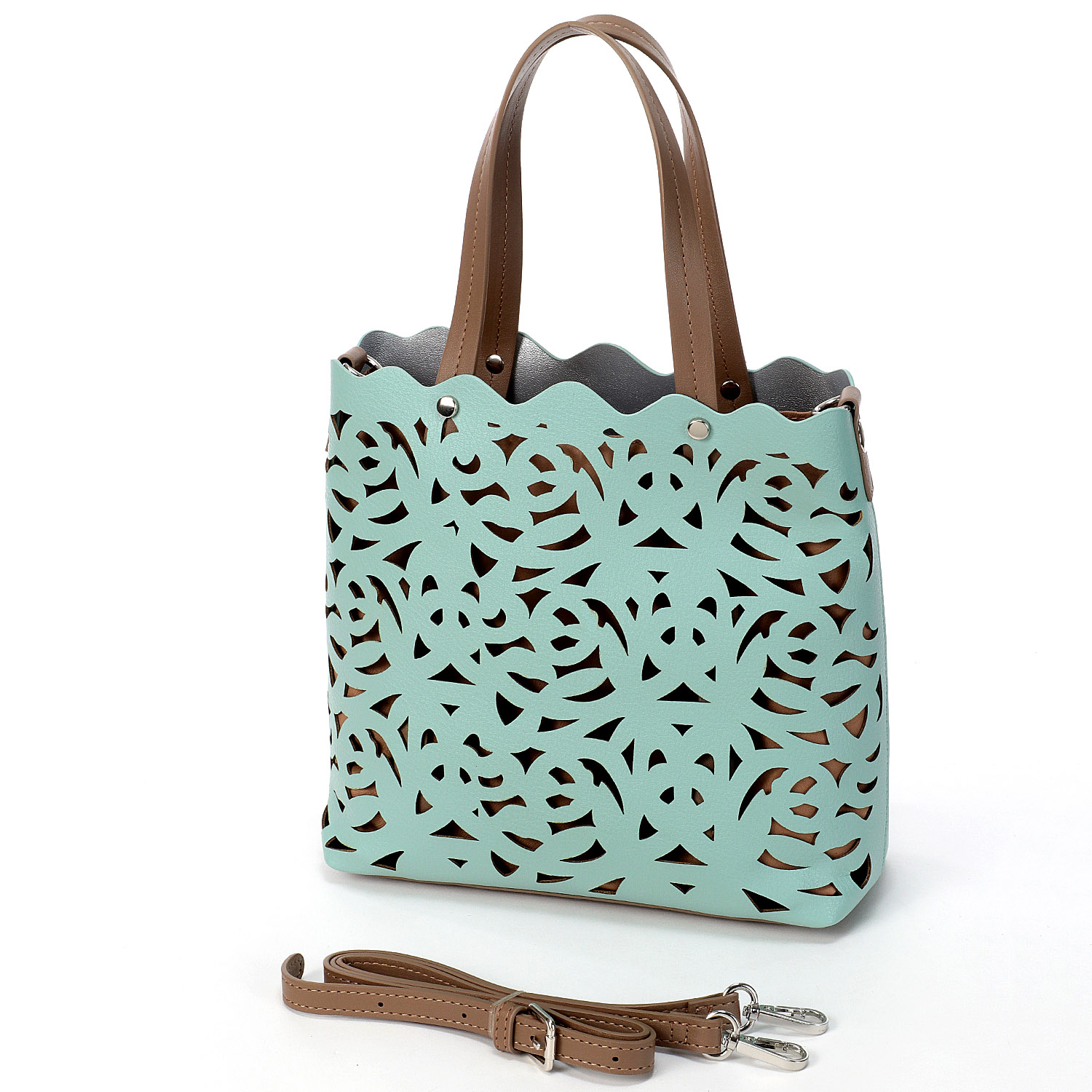 2WAYパンチングトートミニバッグ - 画像4