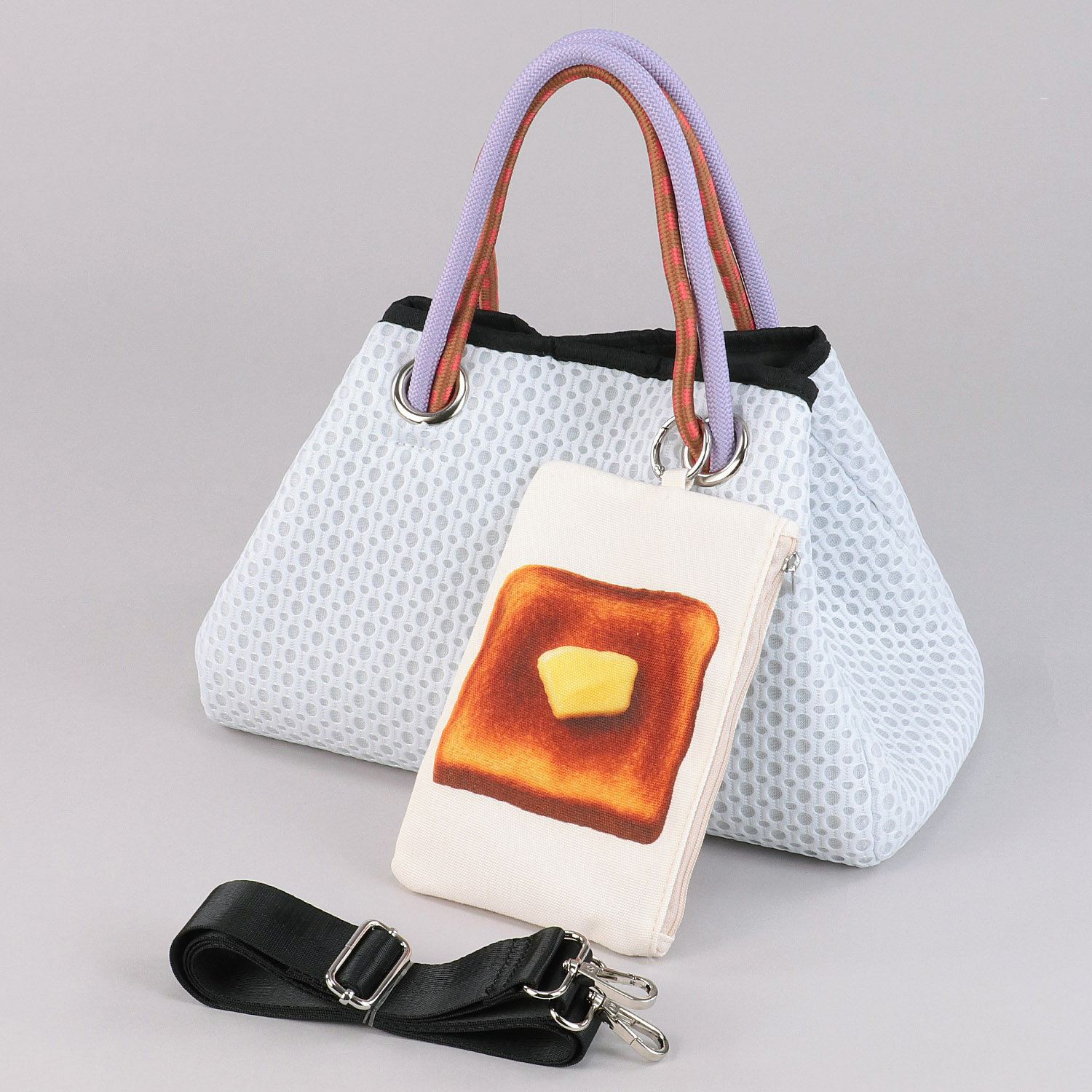 【在庫ある分で終了】美味しいポーチ付メッシュトートバッグ - 画像2