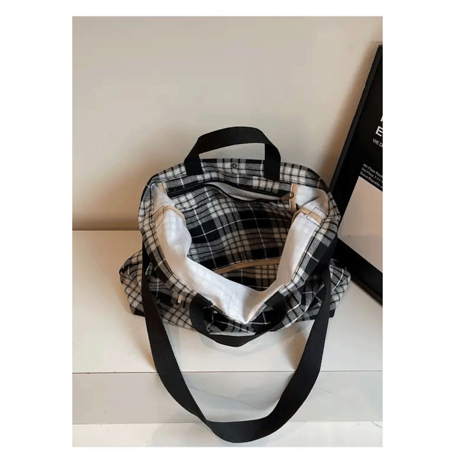 チェック2WAYトートバッグ - 画像6