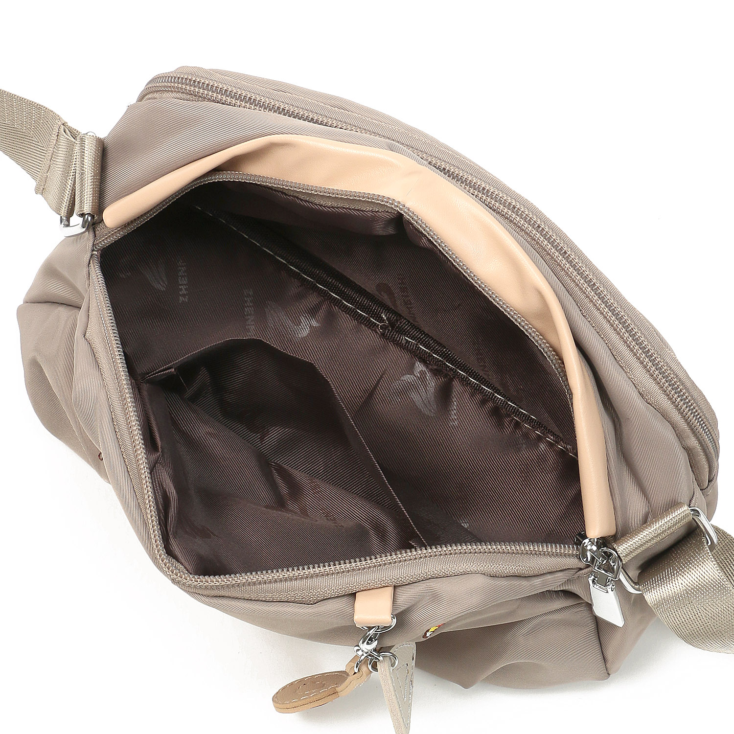 トラベル柄刺繍ショルダーバッグ - 画像6