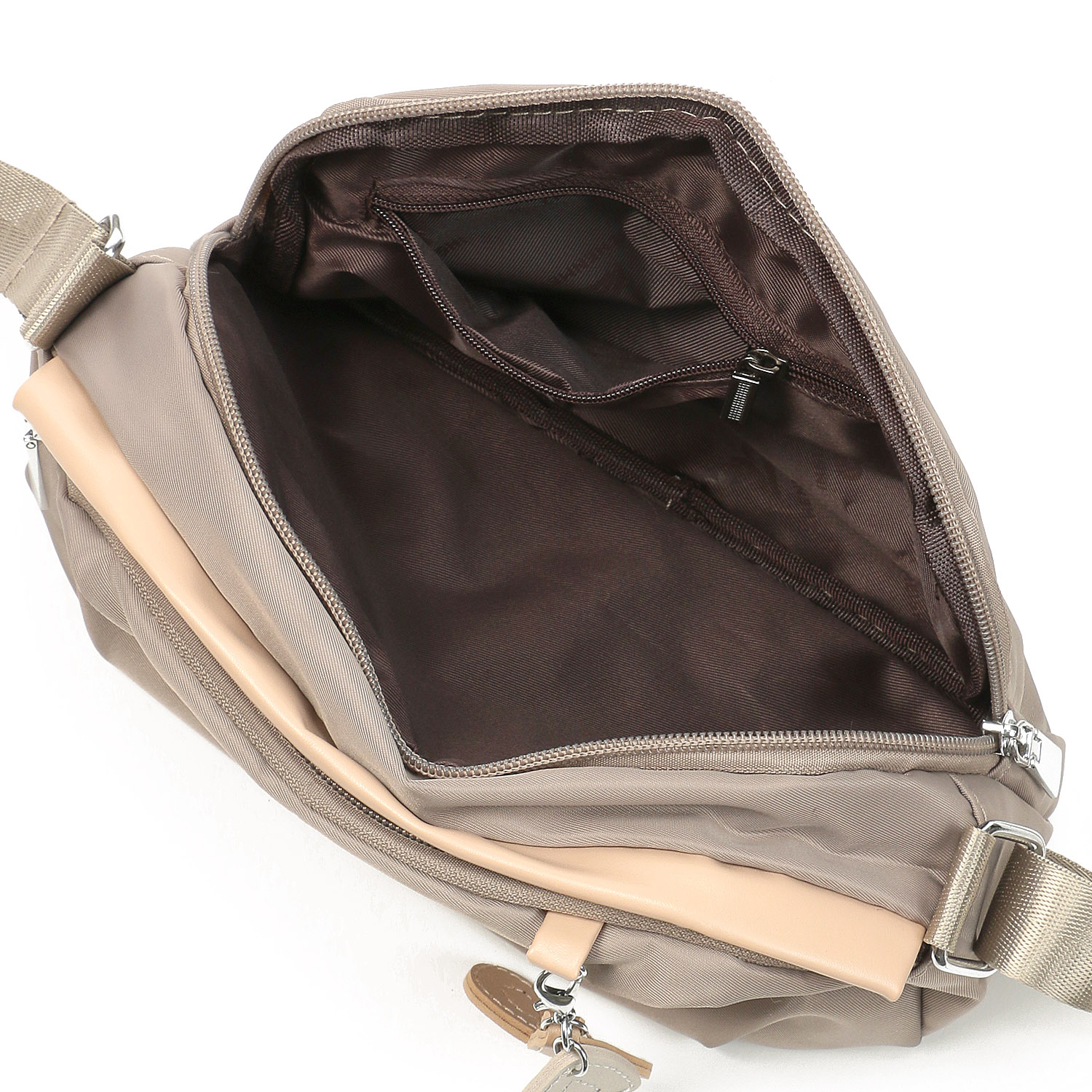 トラベル柄刺繍ショルダーバッグ - 画像7