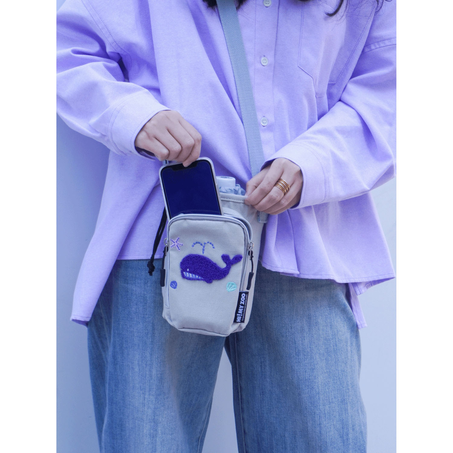 HI！MY ZOO 保冷キャンバスボトルショルダーバッグ - 画像5