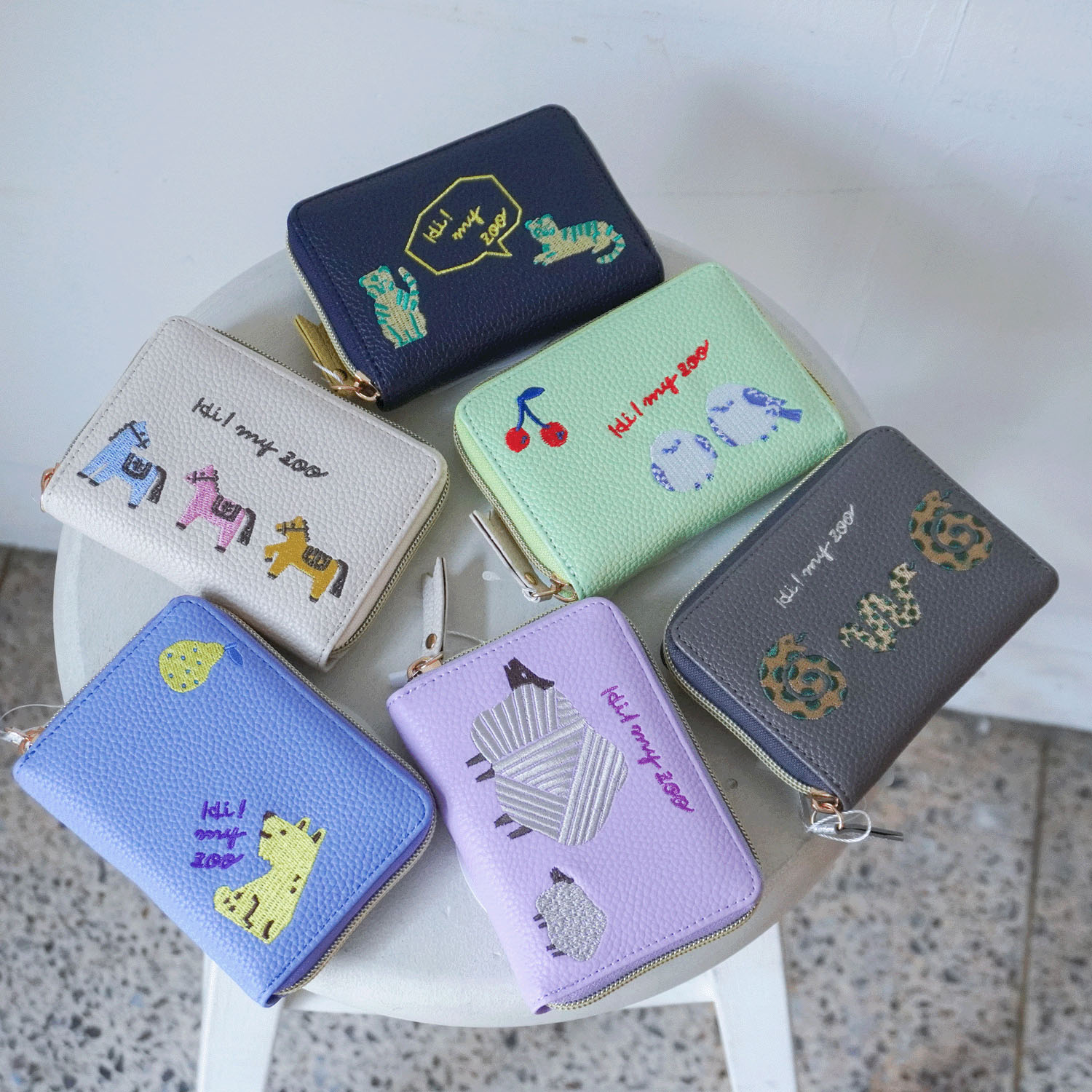 HI！MY ZOO ラウンドファスナーミニ財布