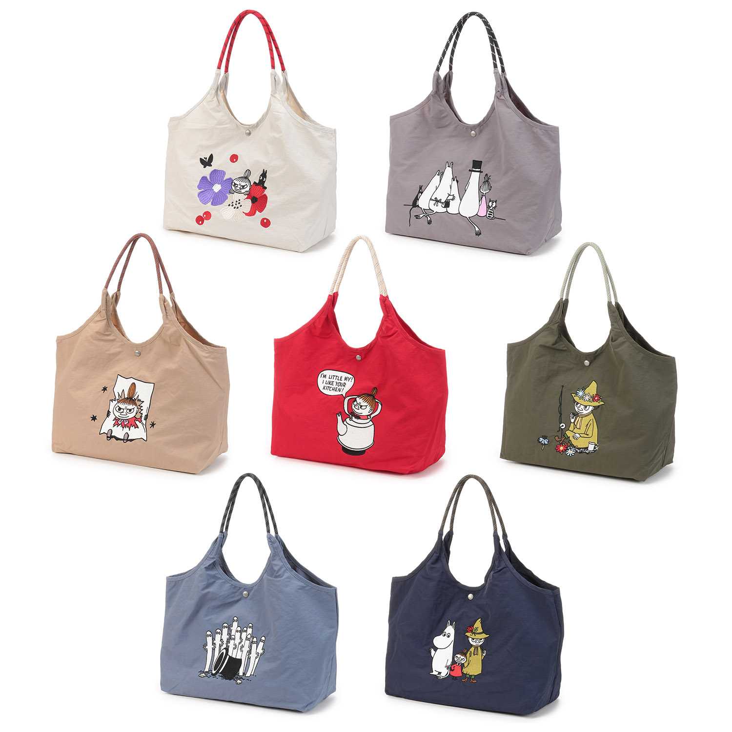 MOOMIN ナイロン刺繍トートバッグ - 画像1