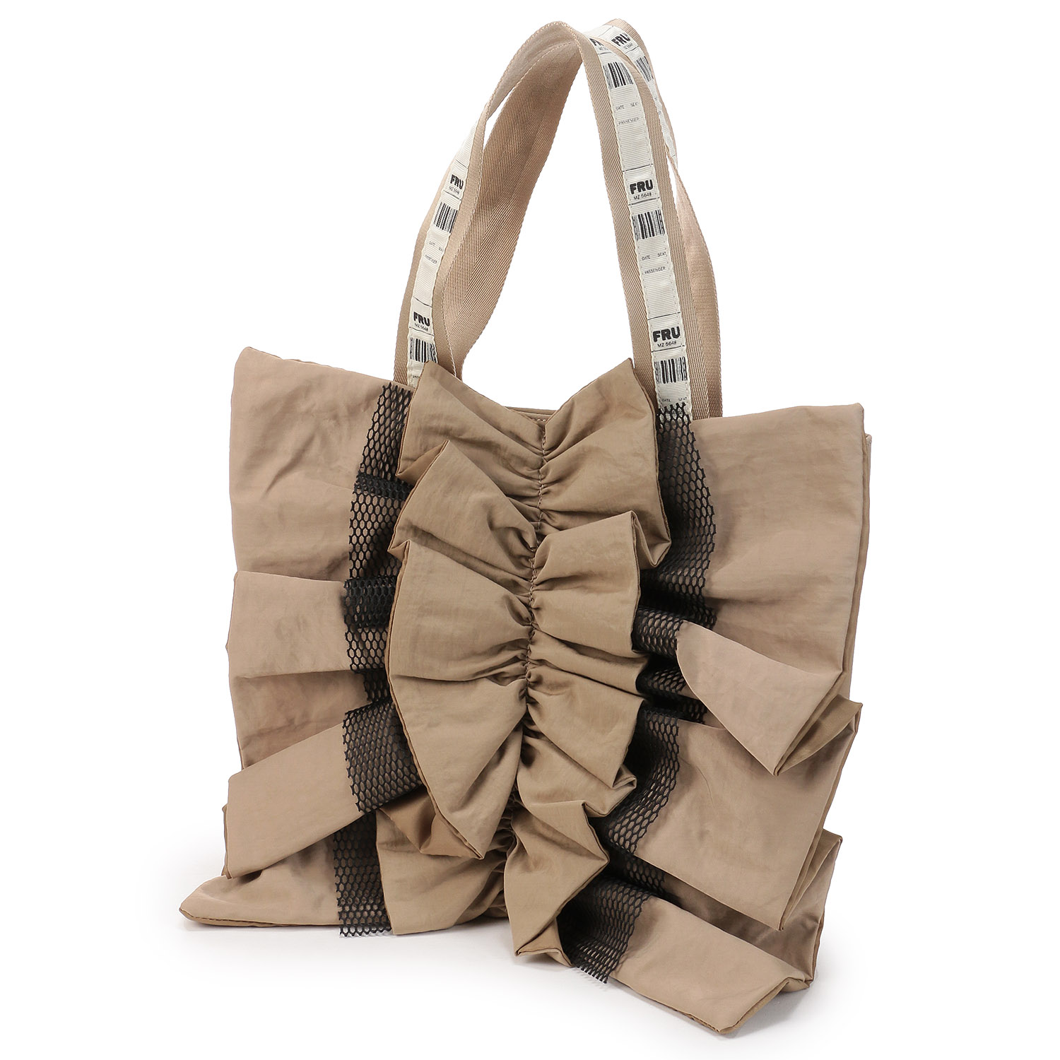 ナイロンフリルトートバッグ - 画像3