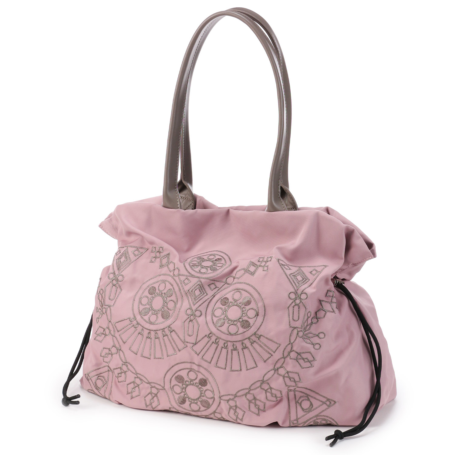 エスニック柄刺繍絞りトートバッグ - 画像4