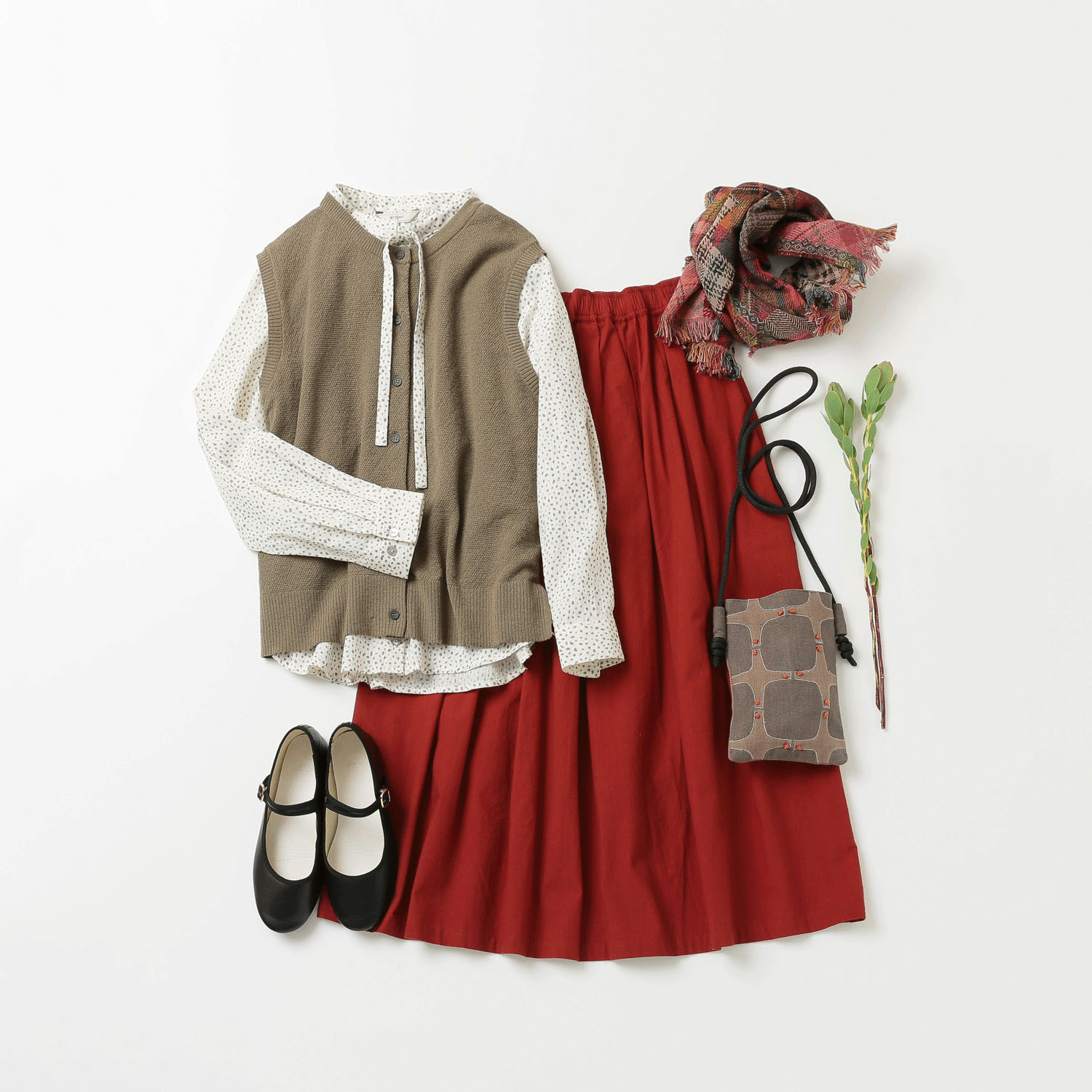 アフリカンアートパッチワークポシェット - 画像1