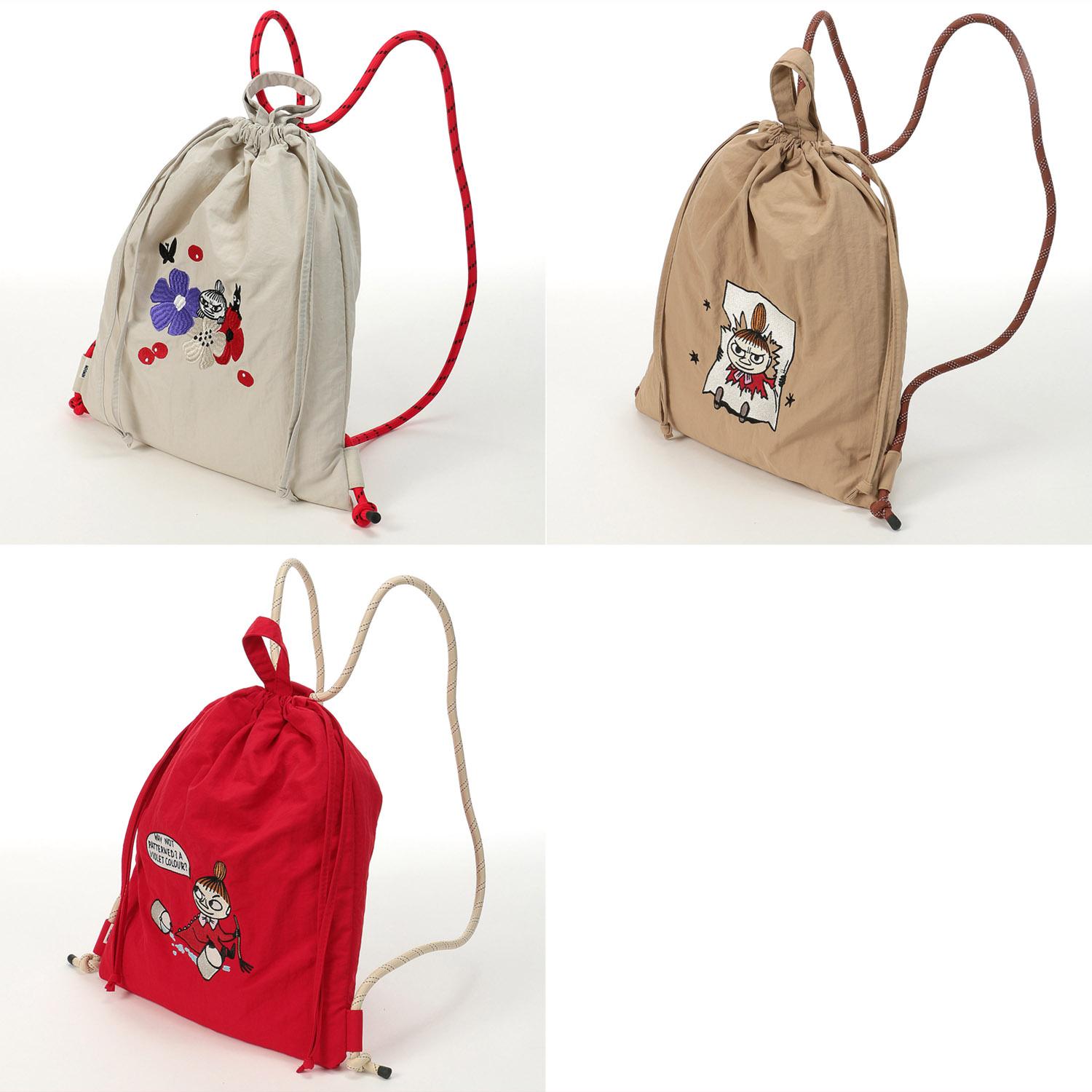 MOOMIN 刺繍ナップサック - 画像1