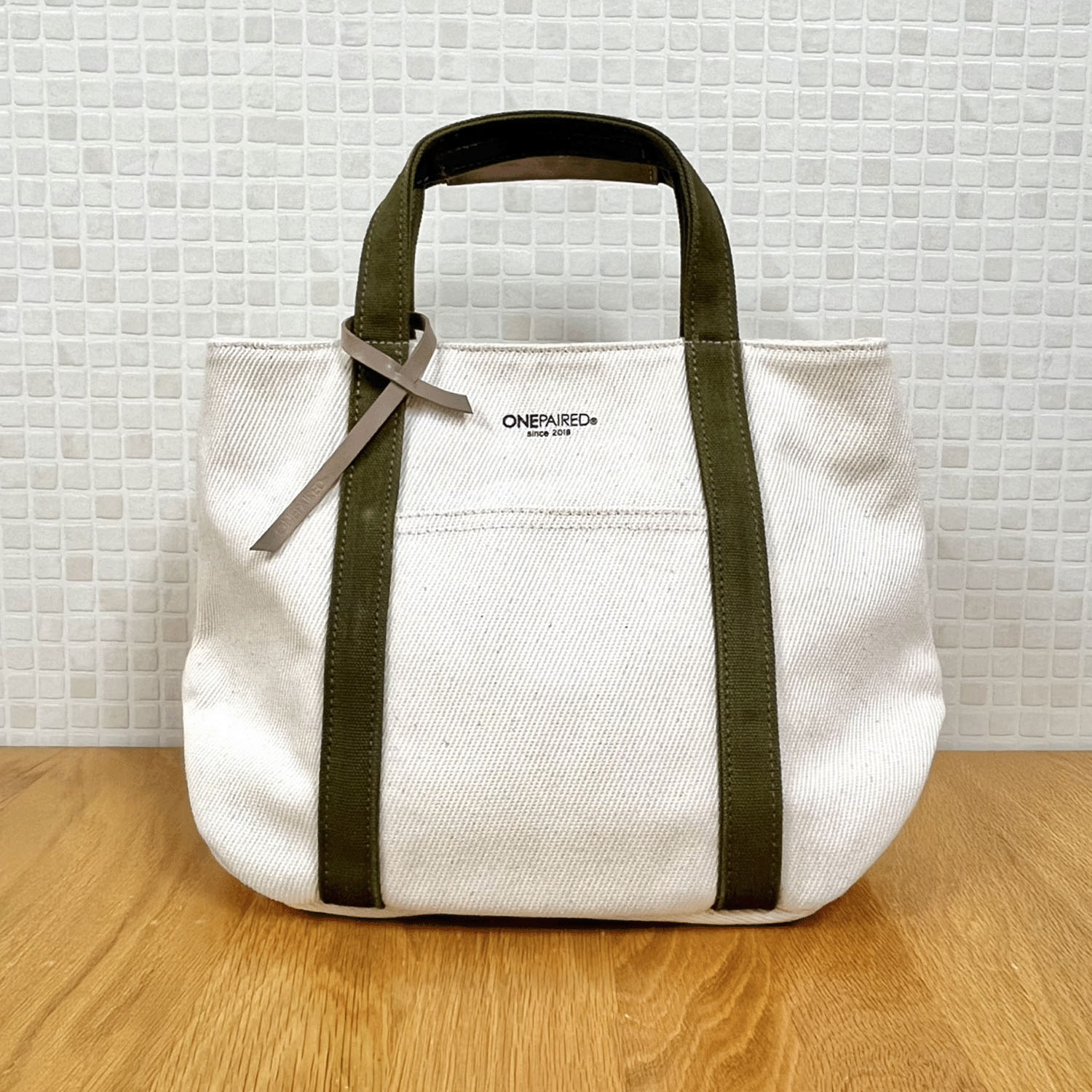 ONE PAIRED（ワンペアード）コットンキャンバストートバッグM - 画像3