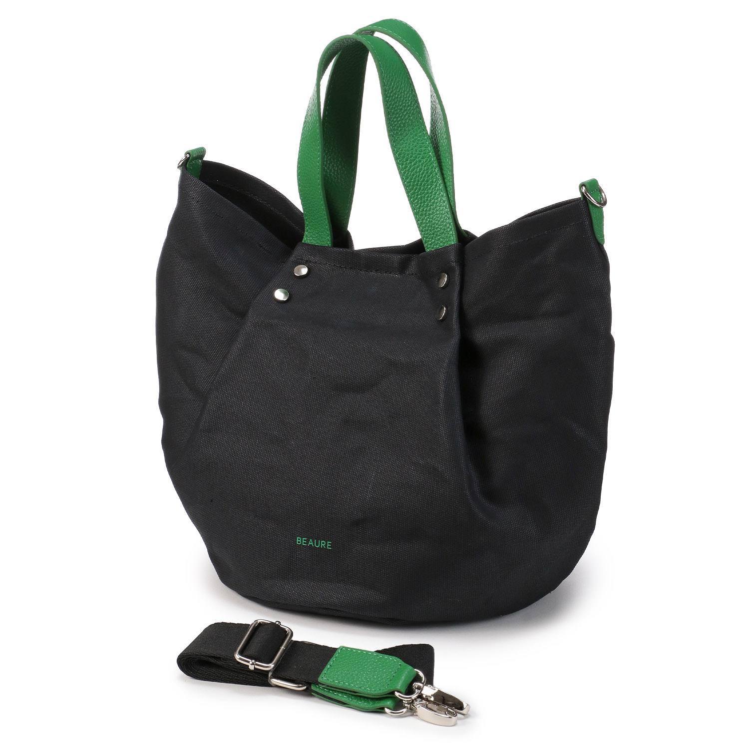 BEAURE キャンバスバルーン型トートバッグ - 画像5