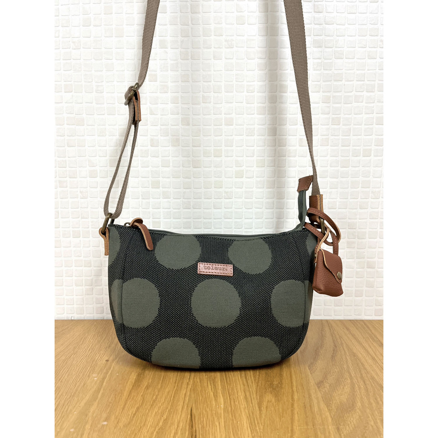 toleur ドット柄ニットショルダーバッグ - 画像7