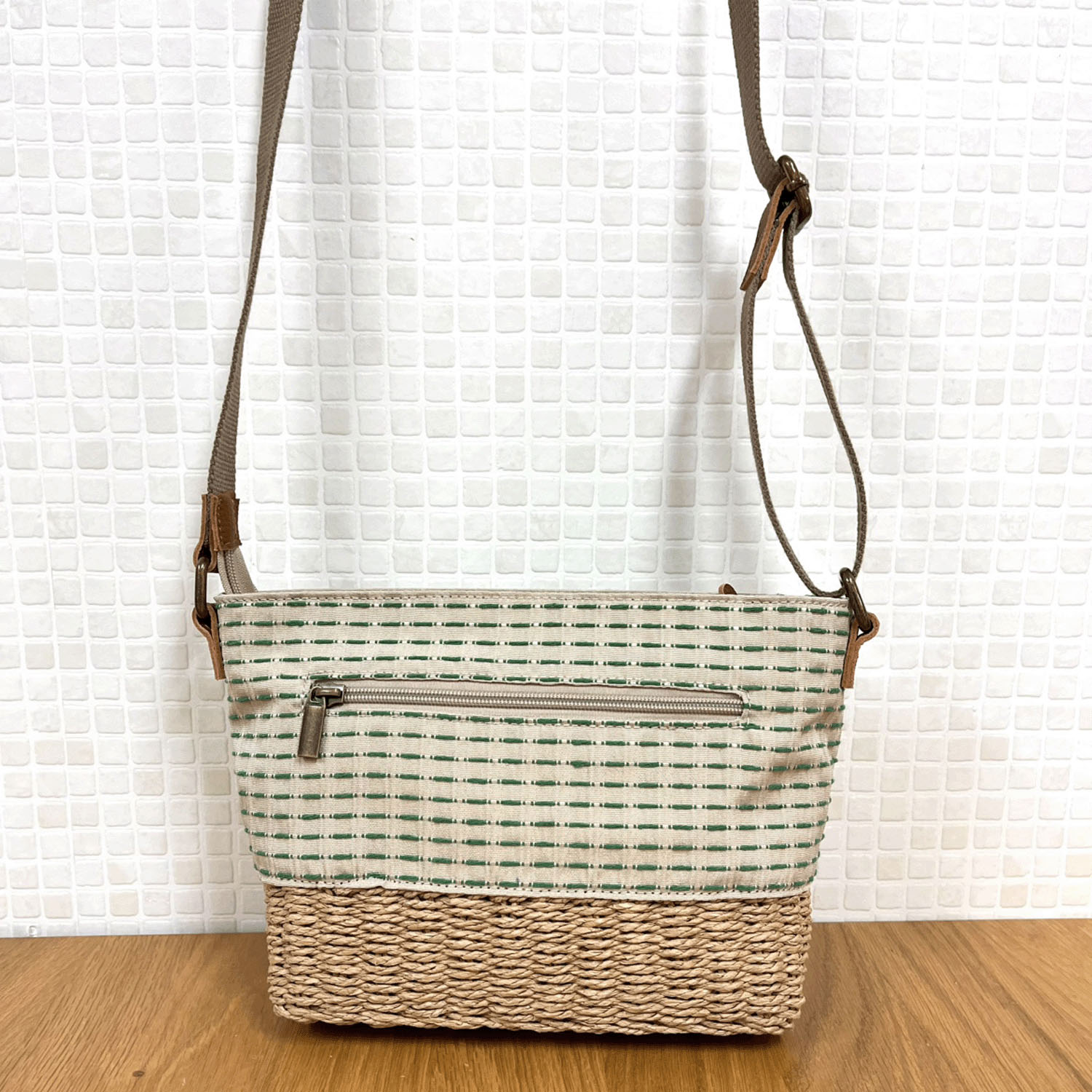 toleur ペーパー編みショルダーバッグ - 画像4