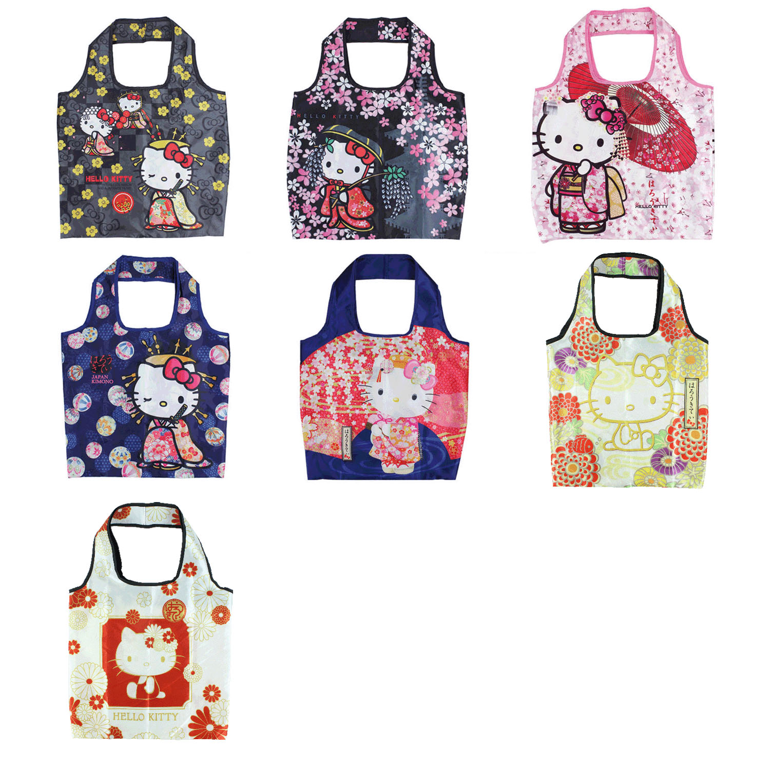 キティ和柄エコバッグ - 画像1